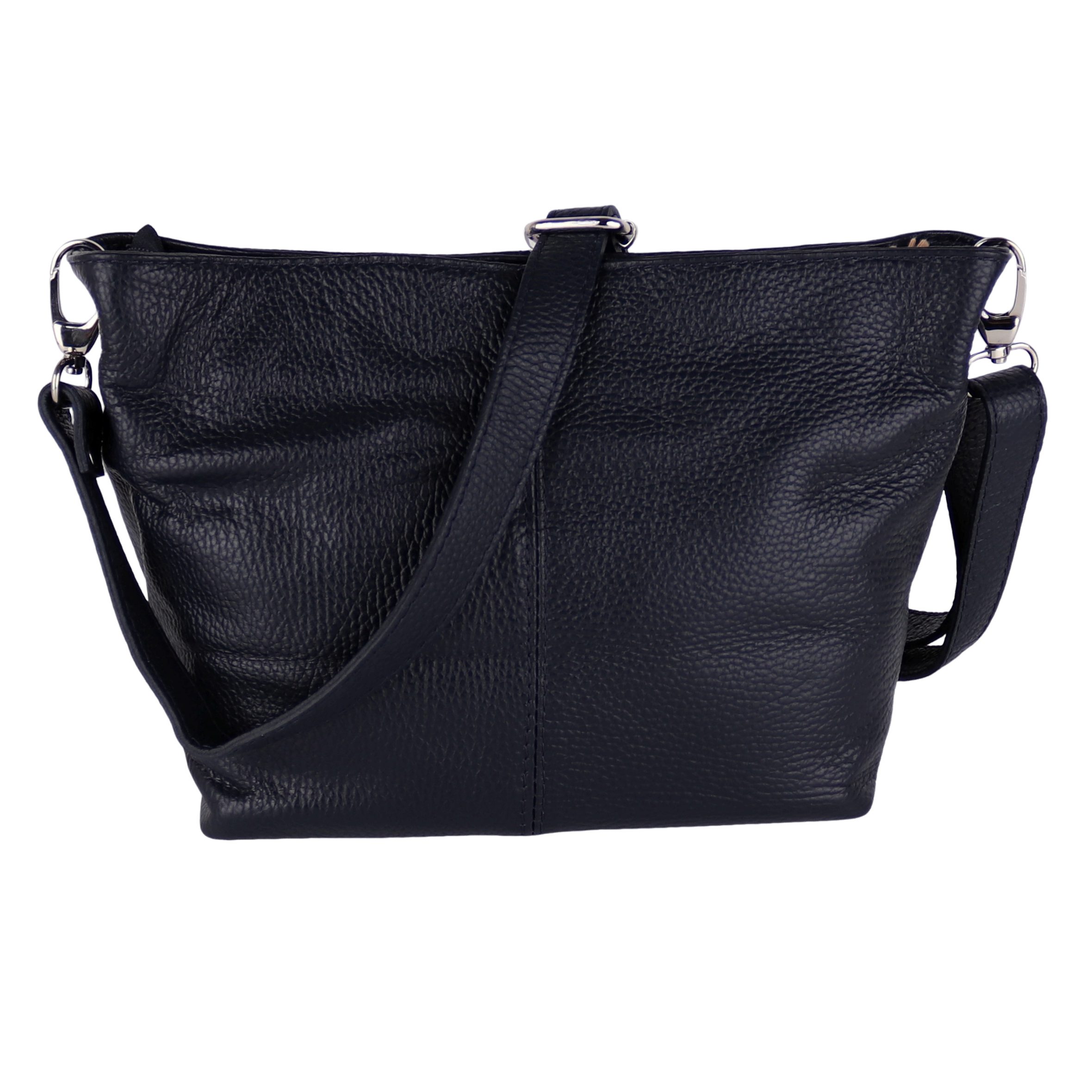 MIRROSI Umhängetasche Damen Crossbody Bag, Echtleder Made In Italy, Mittelgroße Damen Tasche 30x20x13cm