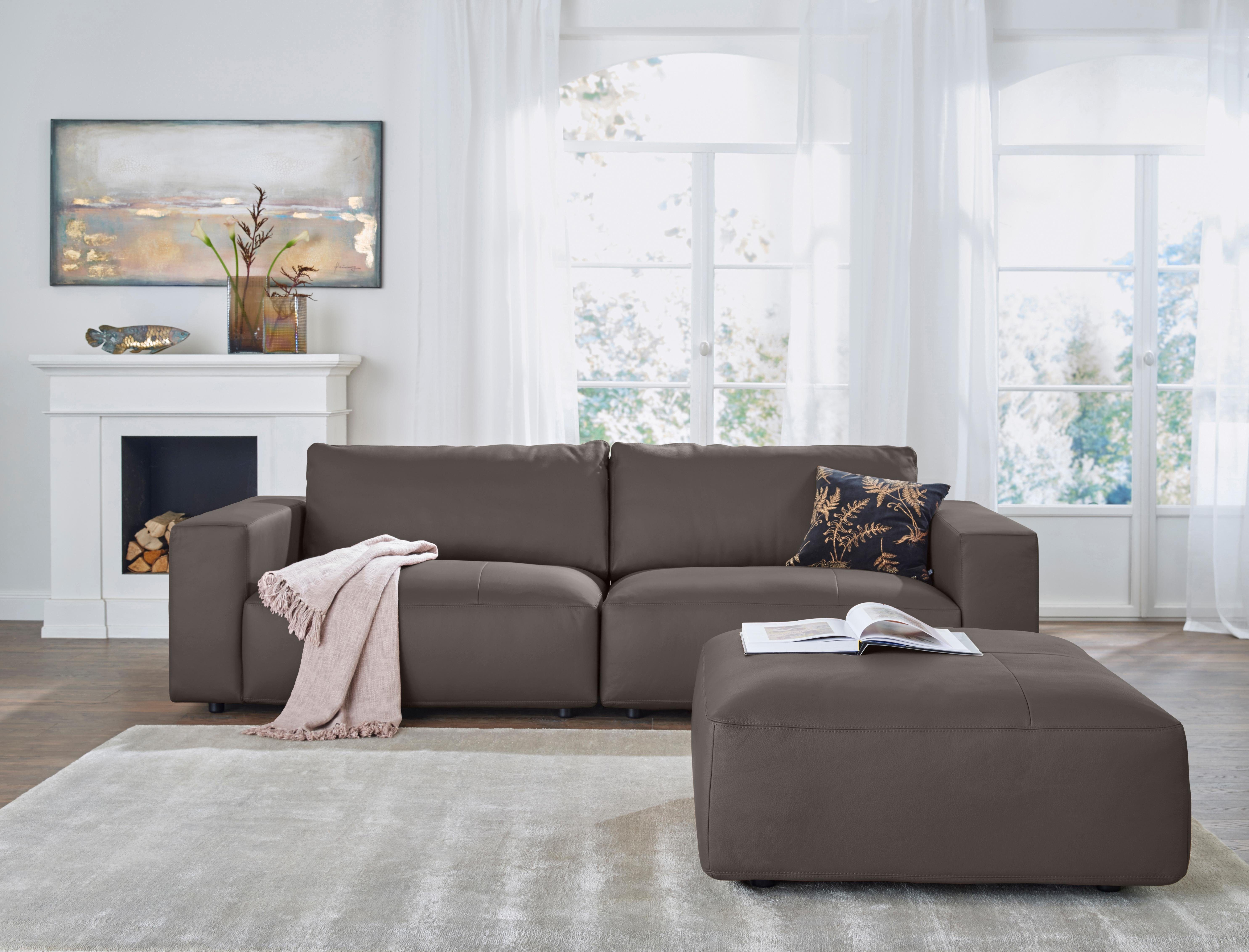 Musterring Big-Sofa LUCIA, in vielen Qualitäten und 4 unterschiedlichen Nähten, 3-Sitzer