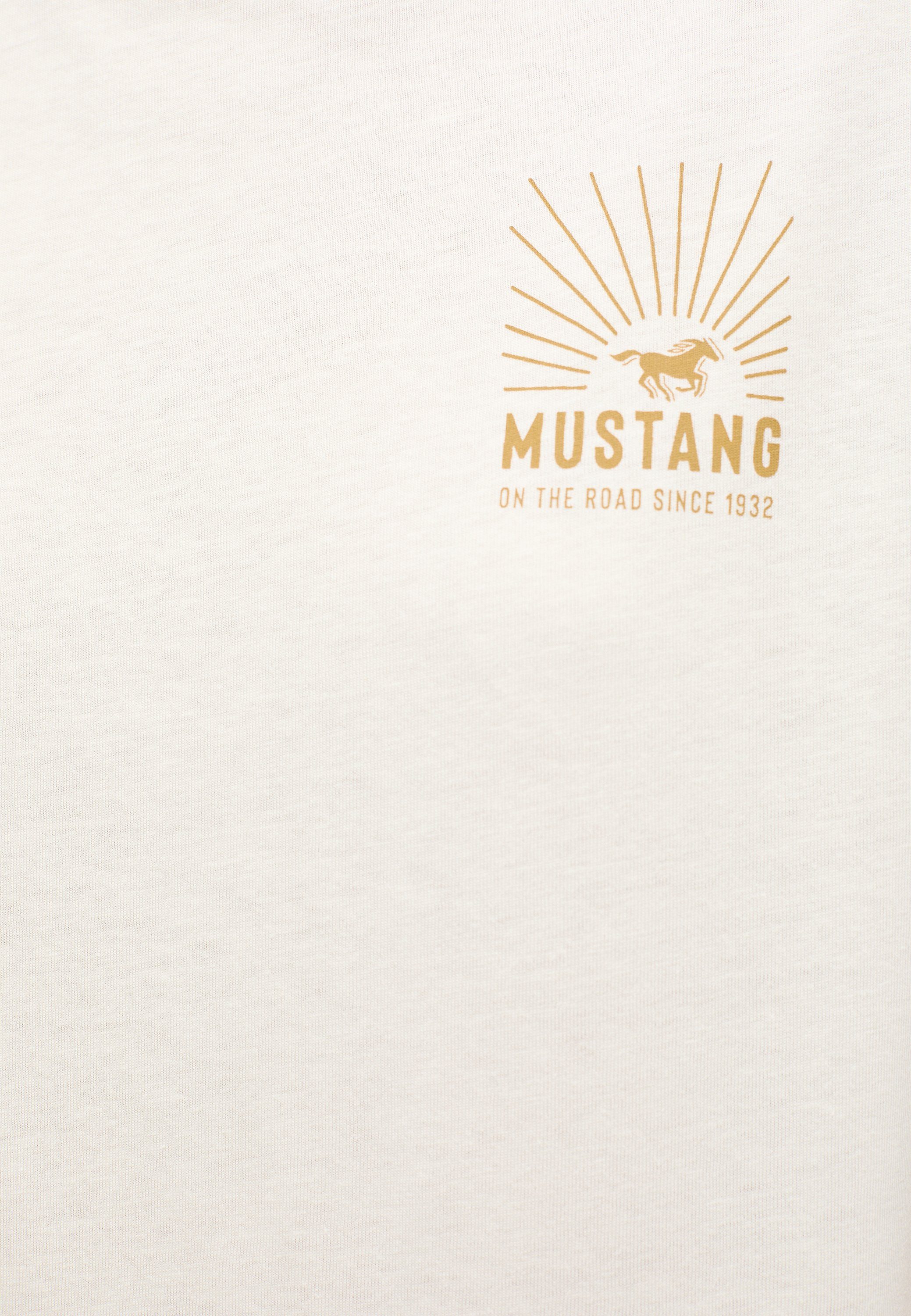Kurzarmshirt offwhite T-Shirt MUSTANG Mustang T-Shirt