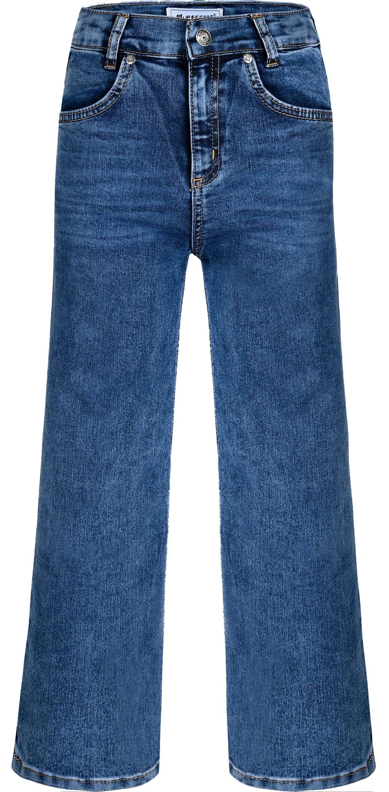 BLUE EFFECT Slim-fit-Jeans Wide Leg Jeans high waist slim fit medium blue