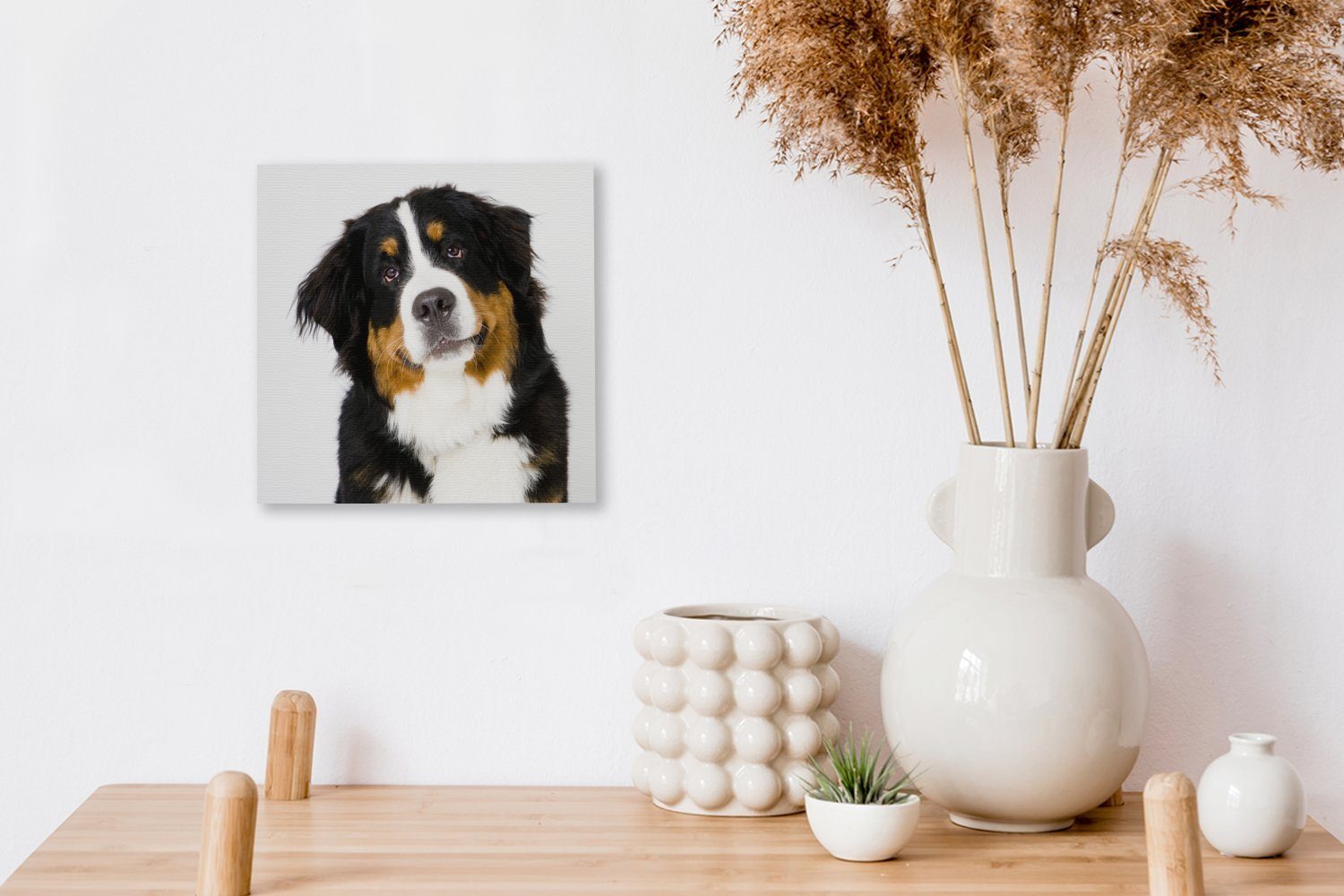 Porträtfoto Wohnzimmer für St), Bilder eines OneMillionCanvasses® Berner Leinwand Schlafzimmer Sennenhundes, Leinwandbild (1