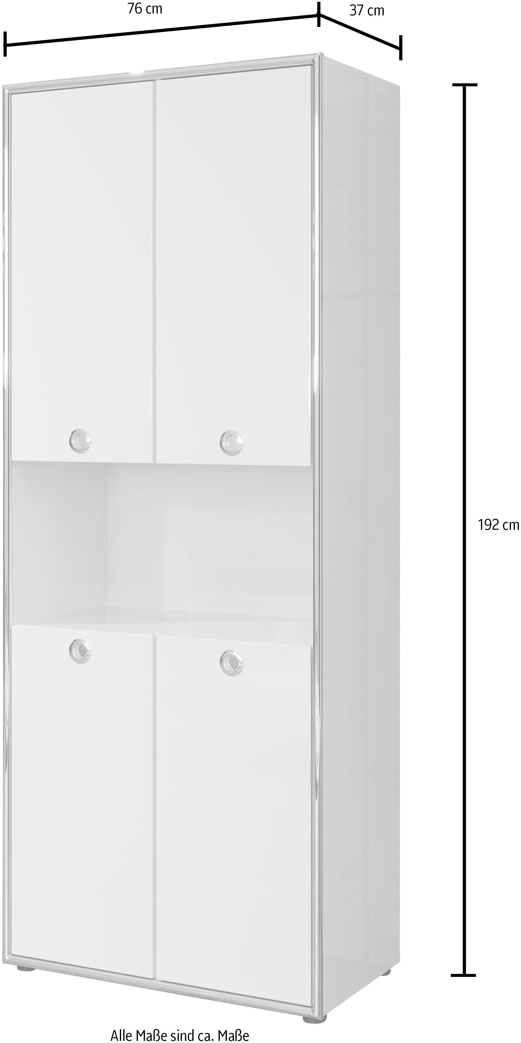 trendteam Aktenschrank Infinity elegante Hochglanzoptik