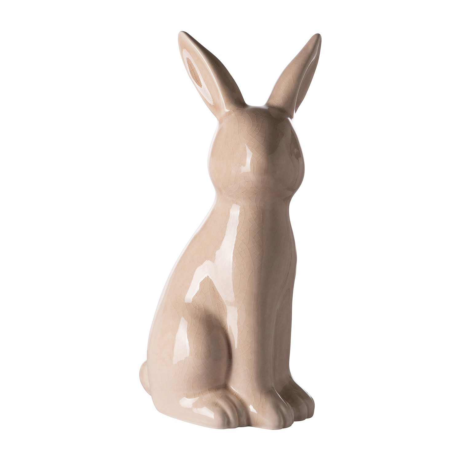 Fink Dekofigur FABIUS Figur - beige - Keramik - H. 25cm x B. 10,8cm - Dekohase (1xDeko Hase, Figur - Schmuckfiguren), Декоративные  фигурки Set - Stilvolle Фигурки & Dekoobjekt für Ihr Zuhause