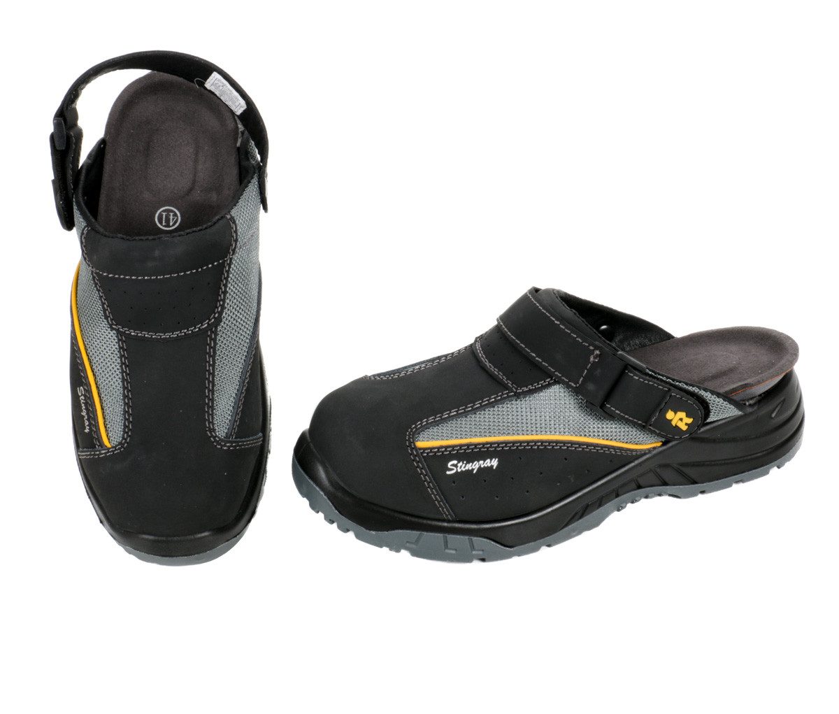 EuroRoutier Sicherheitsschuh Sicherheitsschuh (Clogs mit Stahlkappe, Rutschfeste Profilsohle) Arbeitsschuhe