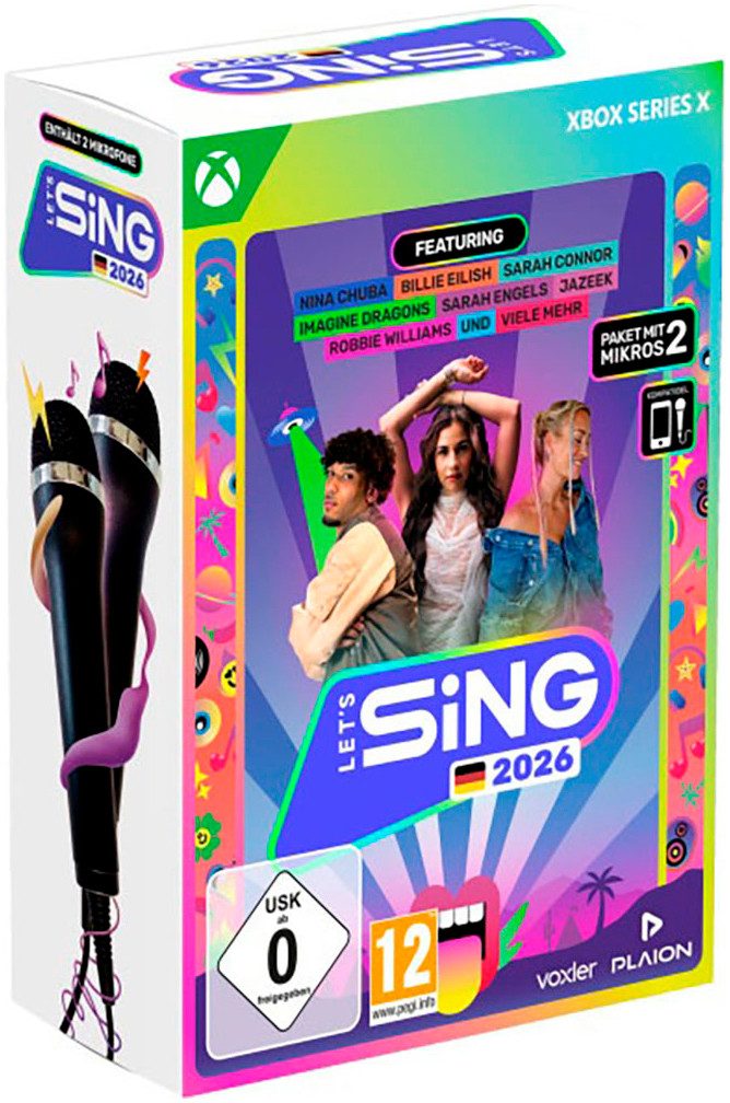 Let’s Sing 2026 German Version (2 Mics) Xbox Series X