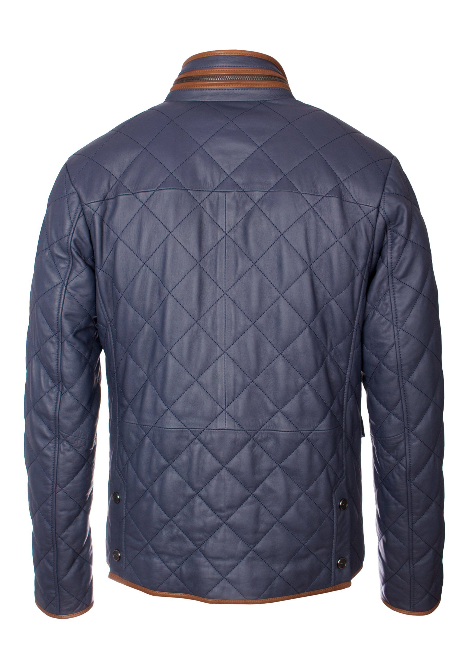 Lolus Lederjacke Clay Hochwertige und elegante Herren Stepp Lederjacke aus günstig online kaufen