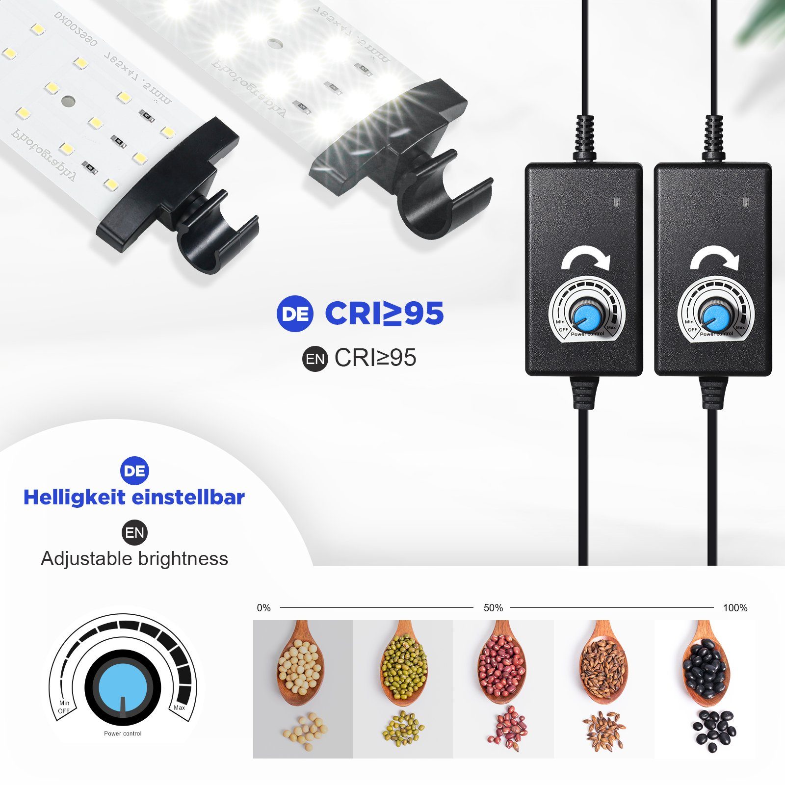 Yorbay Fotostudio-Box Fotostudio Set 80 x 80 x 80cm LED Lichtbox Lichtwürfel Fotografie, Lichtzelt inkl. 4 PVC-Hintergrundfolien(schwarz,rein weiß,grau,orange)