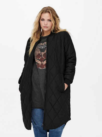 ONLY CARMAKOMA Langmantel »CARCARROT NEW LS LONG QUILT JACKET NOOS - 15237689« 4585 in Schwarz