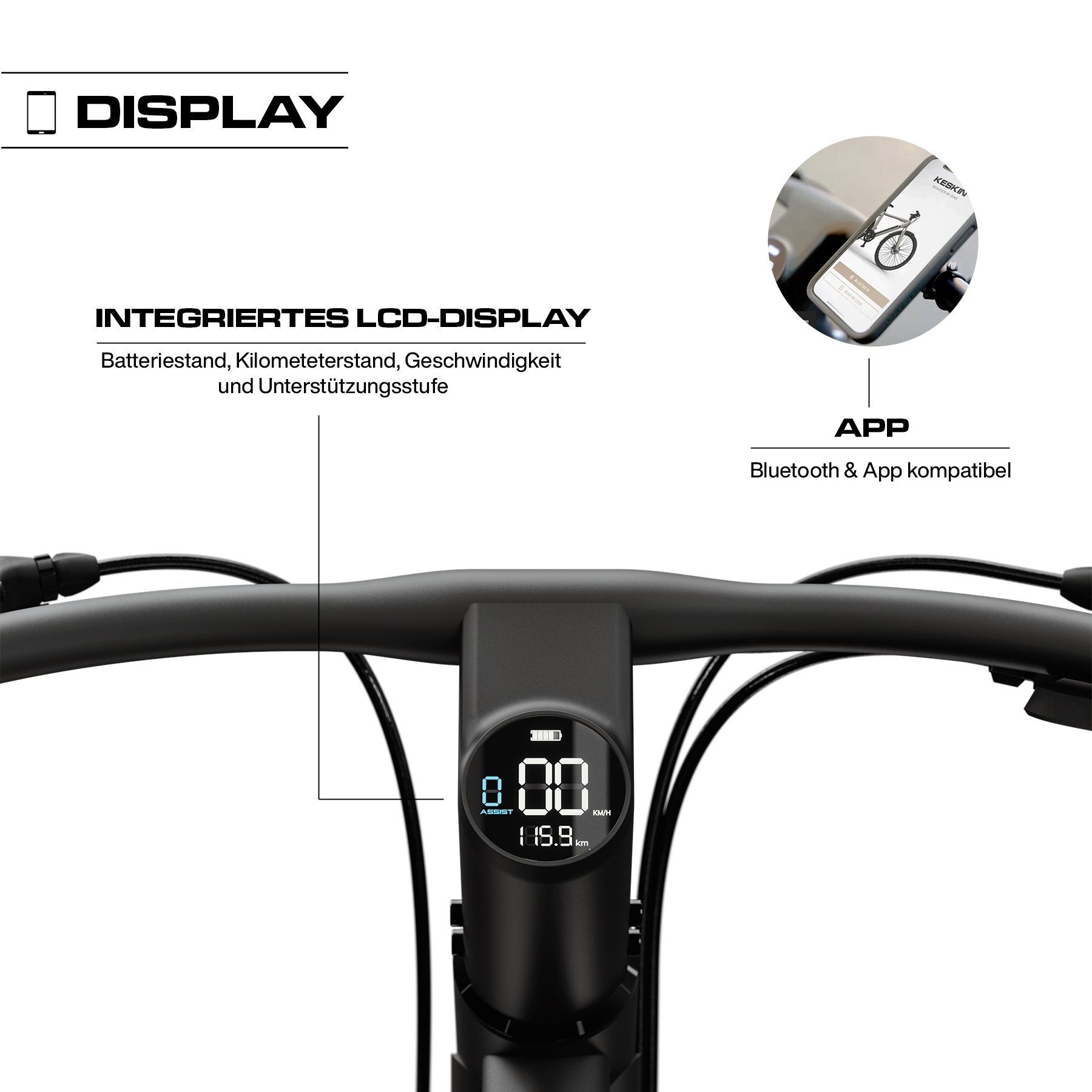 integriertes App-Anbindung, Schaltwerk, StVZO, Matt 432,00 Bluetooth Display Shimano E-Bike 1, Beleuchtung, (Akku-Ladegerät, Akku, innerhalb Sand Wh Werkzeug, Heckmotor, der Gang 8 Schlüssel), Kettenschaltung, eBike Keskin Shimano cBike