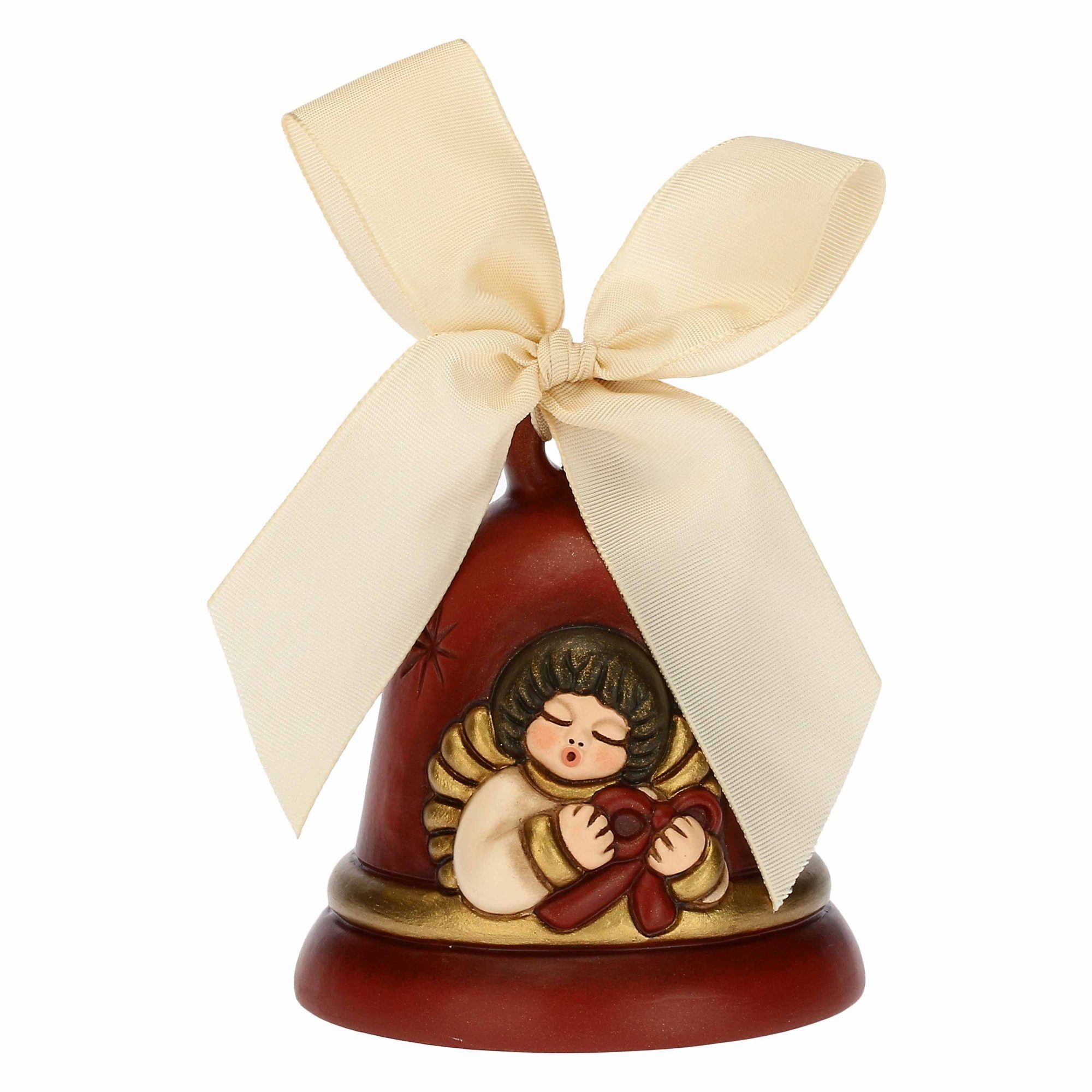 THUN SpA Weihnachtsfigur Weihnachtsglocke Glocke mit Engel Limited Edition 2021, im Geschenkkarton