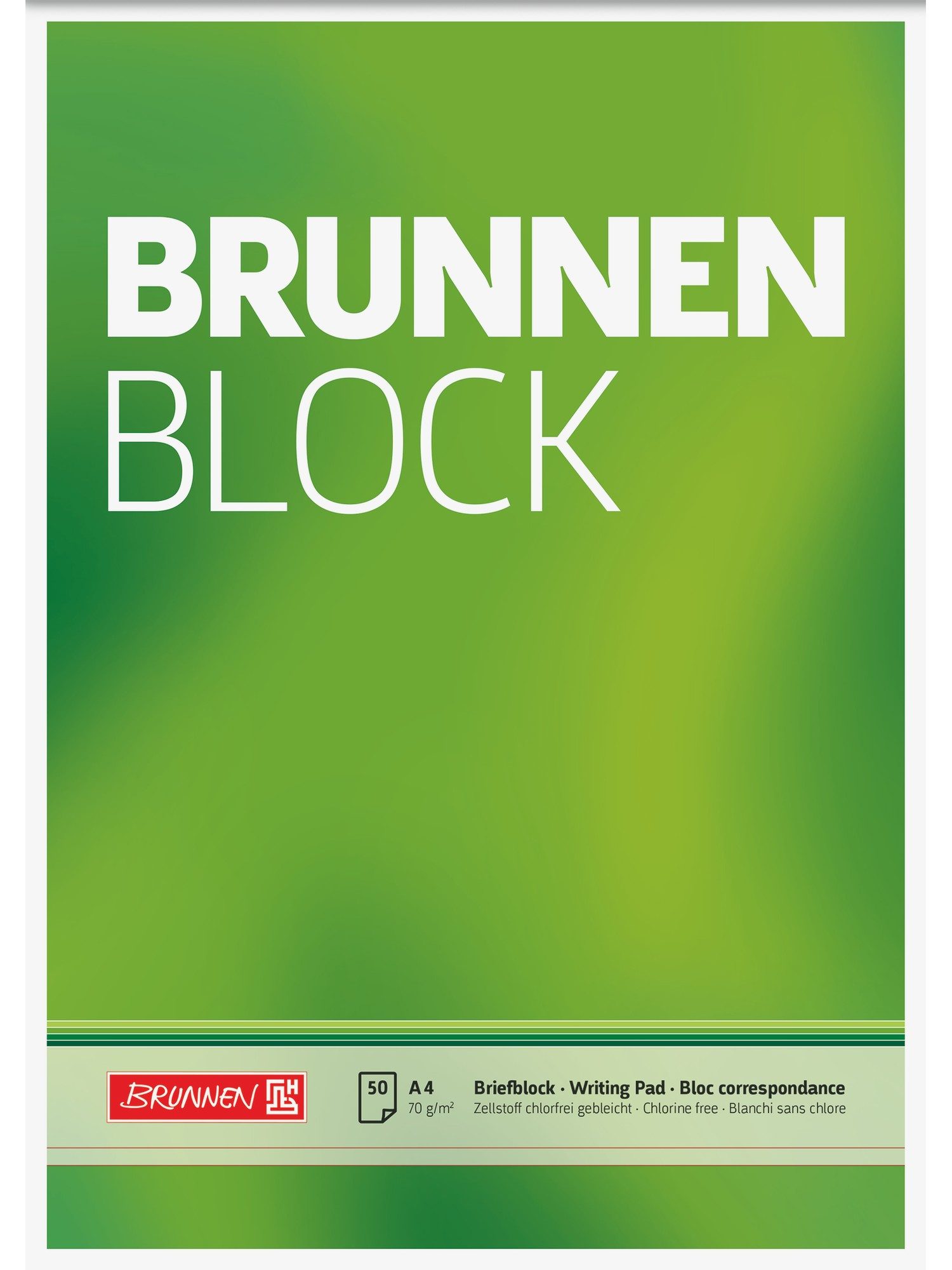 Baier Kindersitz Briefpapier Briefblock A4 Lineatur 20 50 Blatt grün