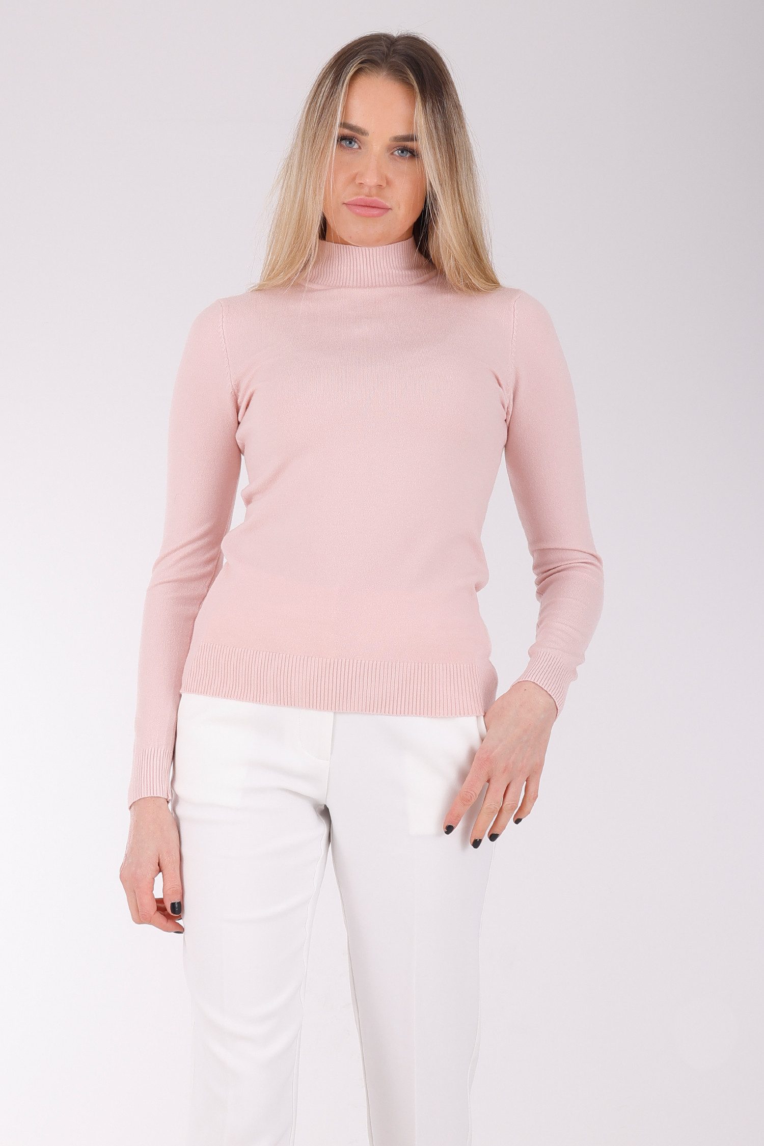 YC Fashion & Style Stehkragenpullover Feinstrickpullover günstig online kaufen