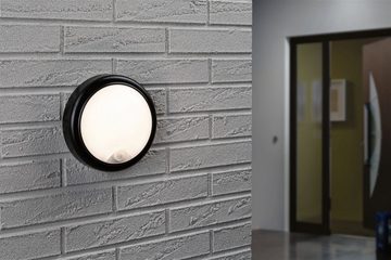 Paulmann LED Außen-Wandleuchte IP44 180mm 3000K 15W 1050lm 230V Grau Kunststoff, LED fest integriert, Warmweiß, Bewegungsmelder