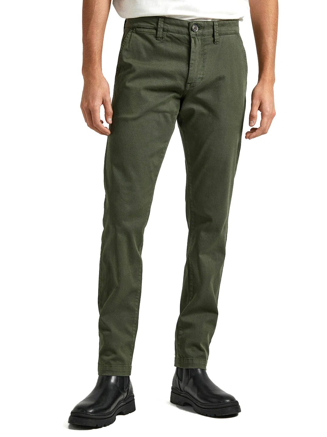 Pepe Джинси Chinohose Slim Fit - Charly Olive Green