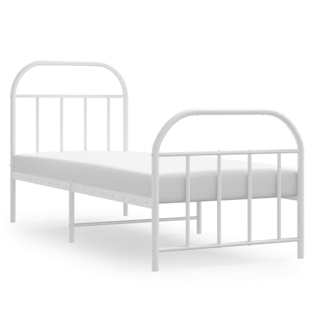 vidaXL Bett Bettgestell mit Kopf- und günstig online kaufen