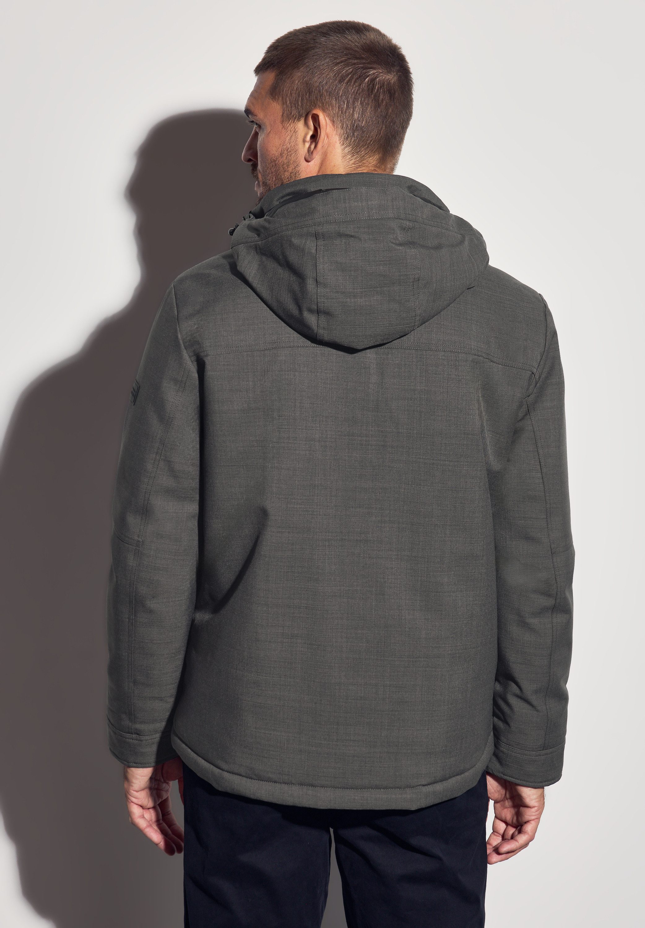 STREET ONE MEN Winterjacke mit abnehmbarer Kapuze