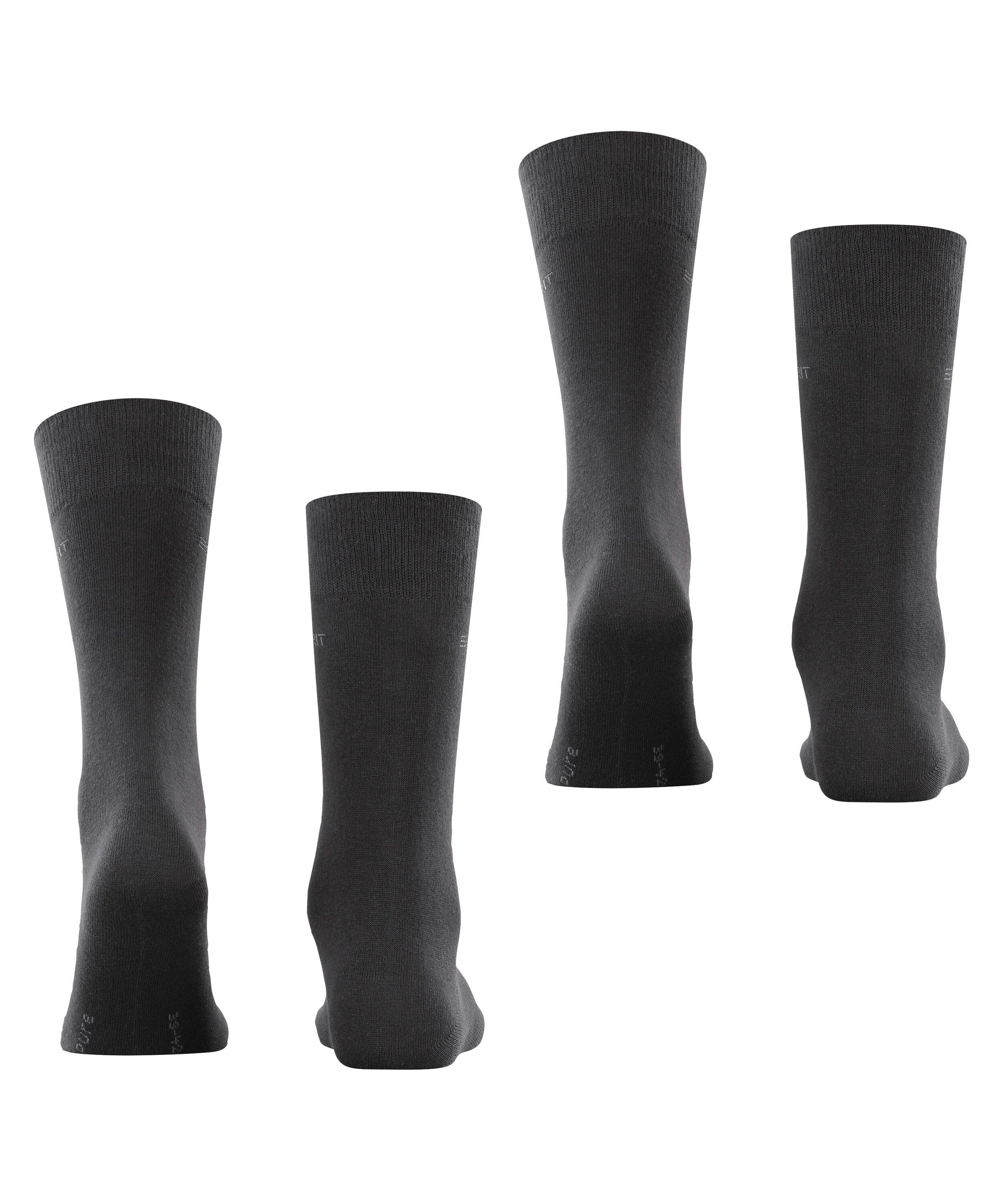 Esprit Socken Basic Uni 2-Pack Socken mit hohem Baumwollanteil (2-Paar) mit hohem Baumwollanteil