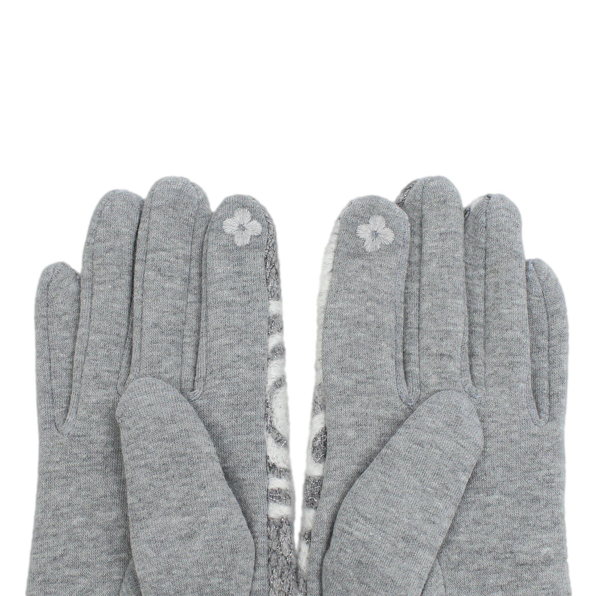 Handschuhe beige Fleecehandschuhe ZEBRO