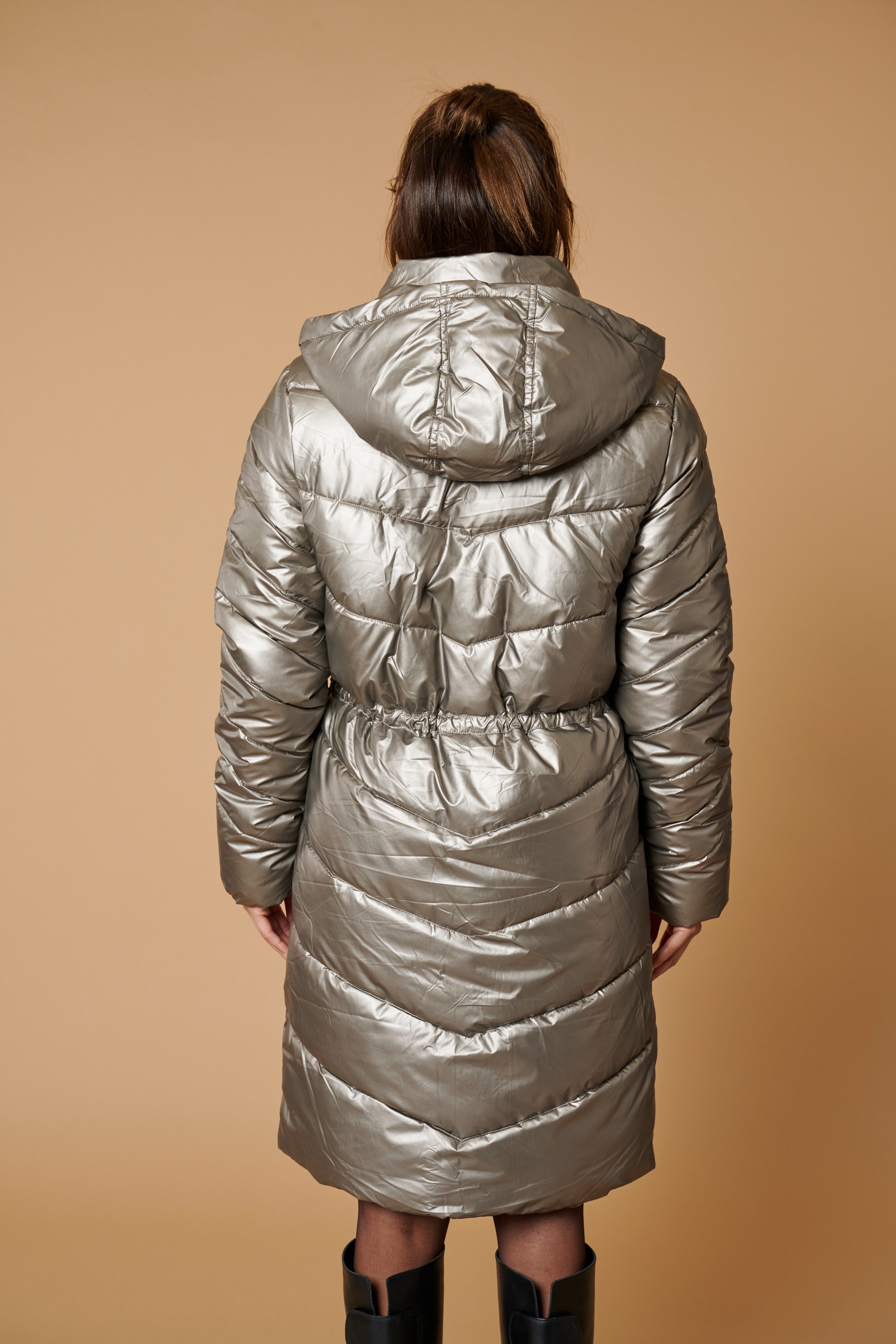 ZABAIONE Steppmantel Jacket Fa44ncy im Glanz-Look