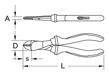 KS Tools Seitenschneider ERGOTORQUE VDE, Kraft, 190 mm