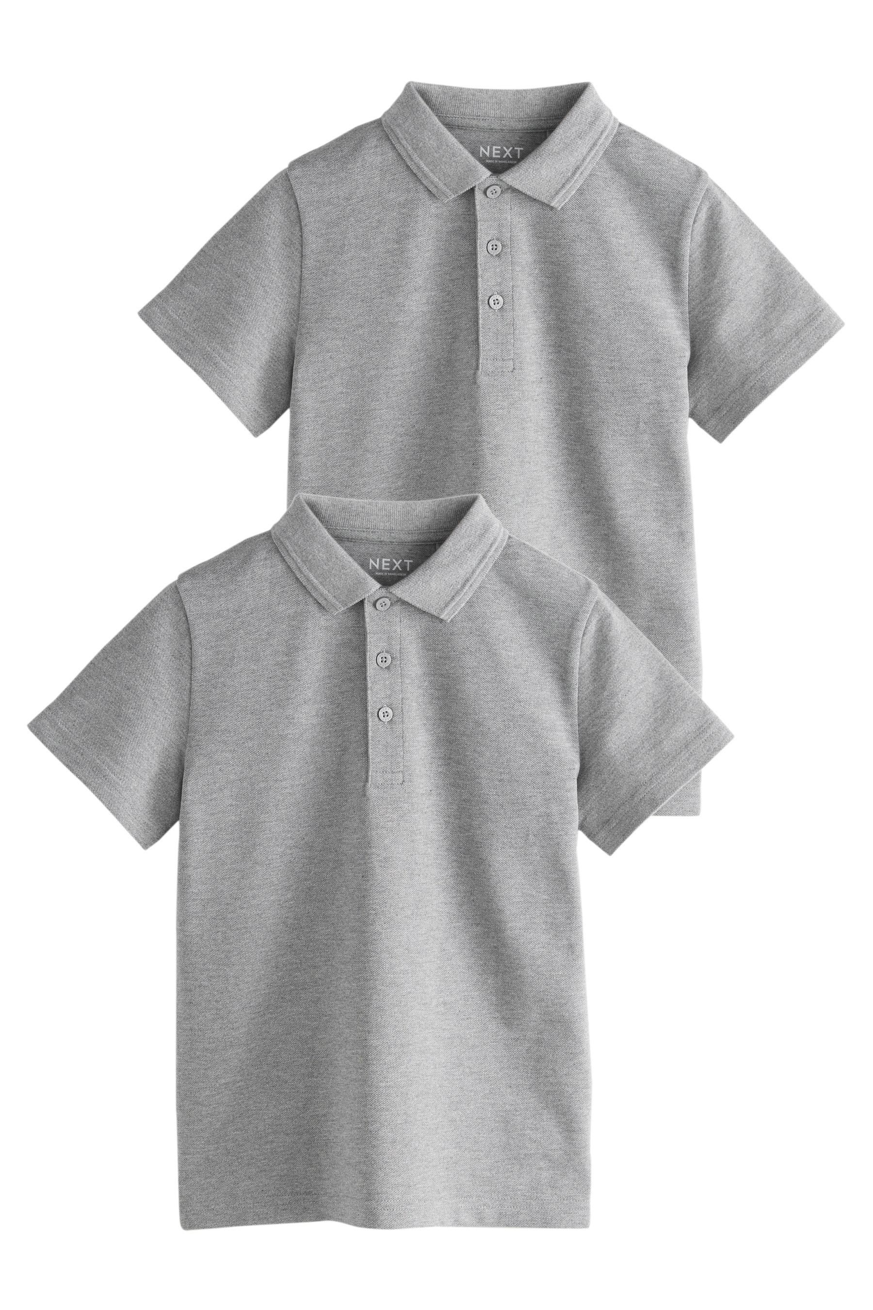 Next Poloshirt Schul-Poloshirts aus Baumwolle im 2er-Pack (2-tlg)