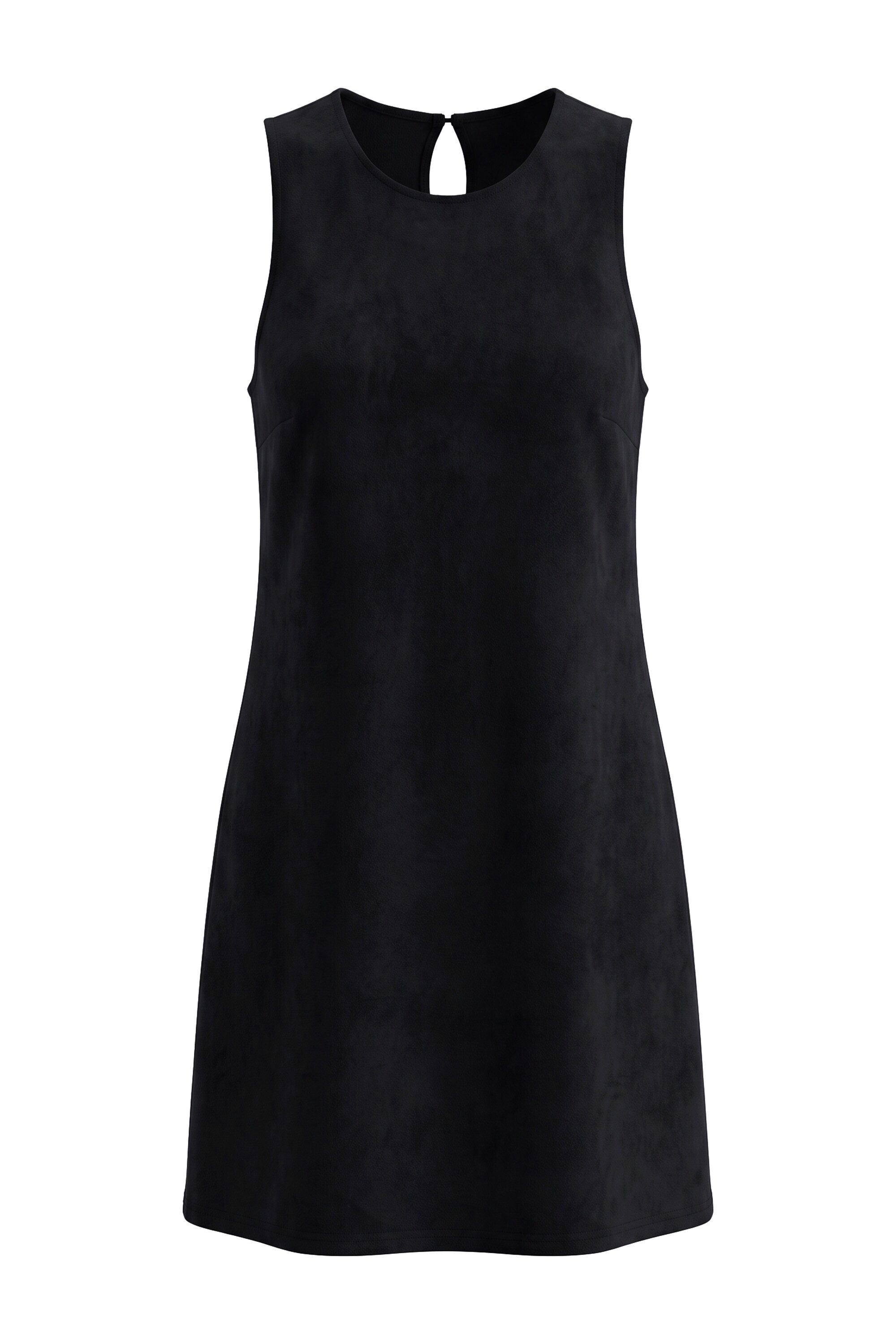 Studio Untold Jerseykleid Suedekleid Veloursleder-Optik – Bild 2 von 4