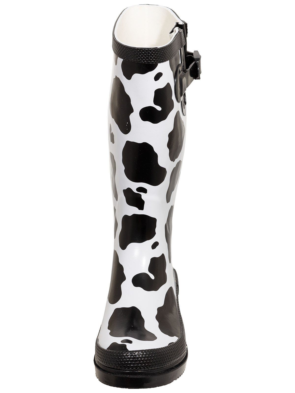 Bockstiegel Regenstiefel KUH schwarz/weiß Gummistiefel