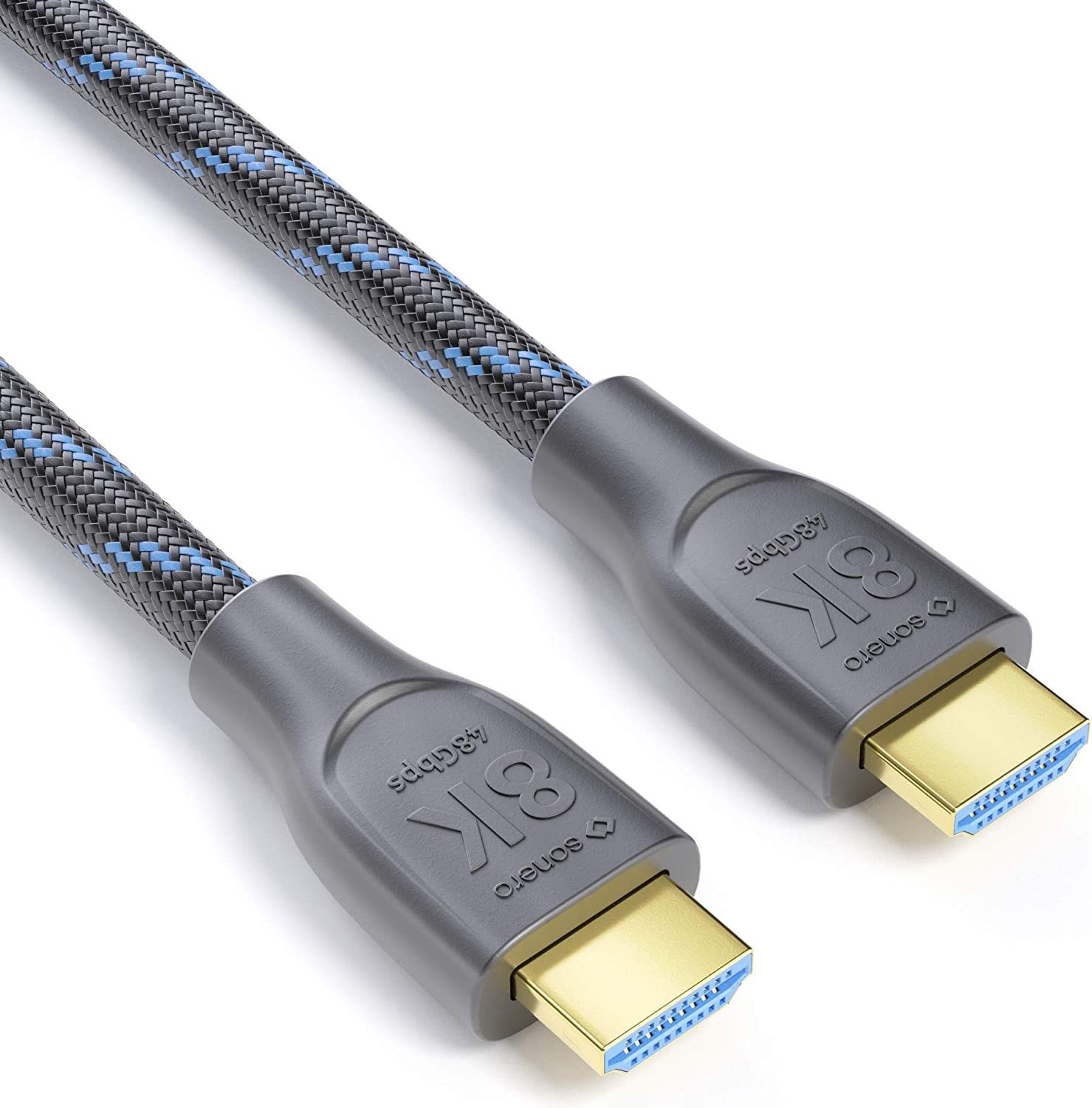 sonero sonero Premium Zertifiziertes 8K Ultra High Speed HDMI Kabel mit Ether HDMI-Kabel, (500 cm)