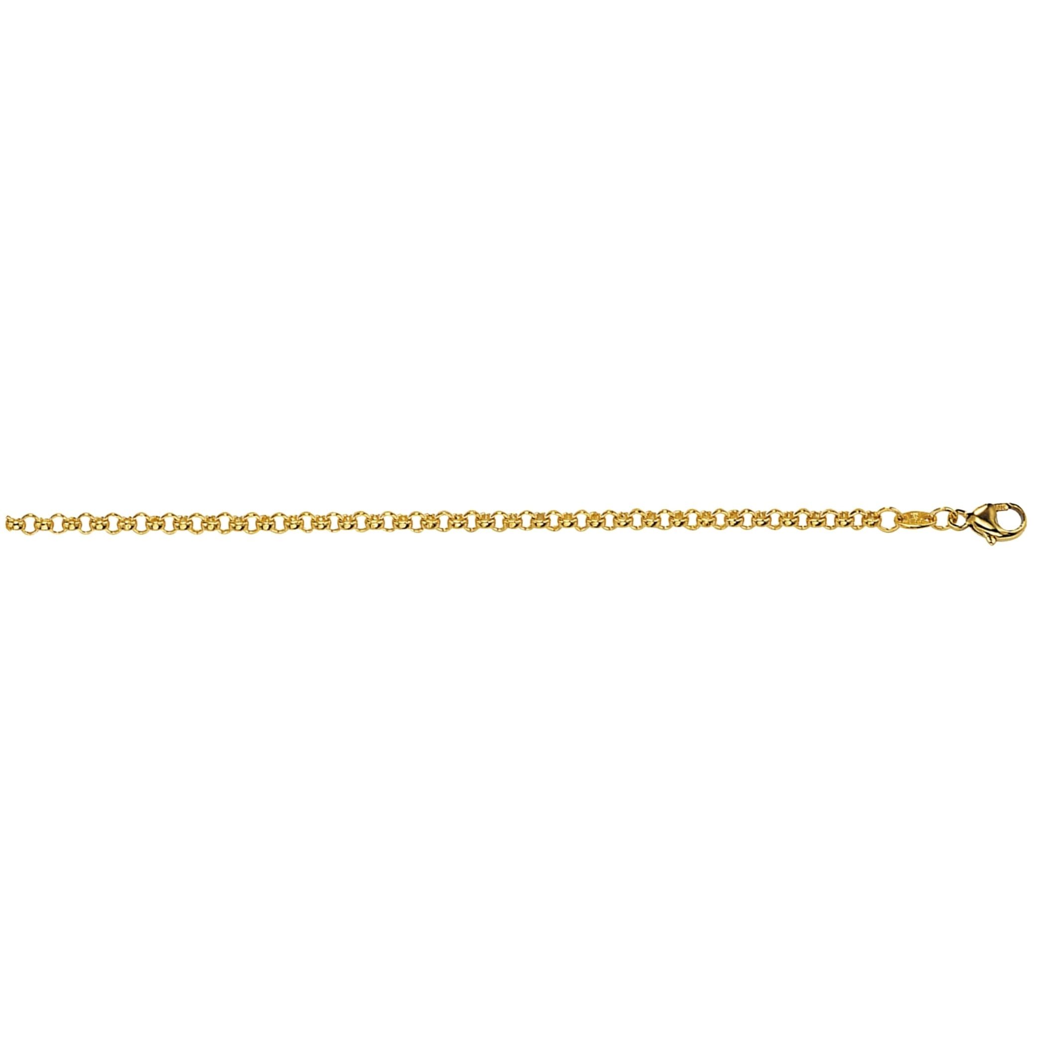 Erario D'Or Goldkette Erbskette 42 cm Gelbgold Karat 8
