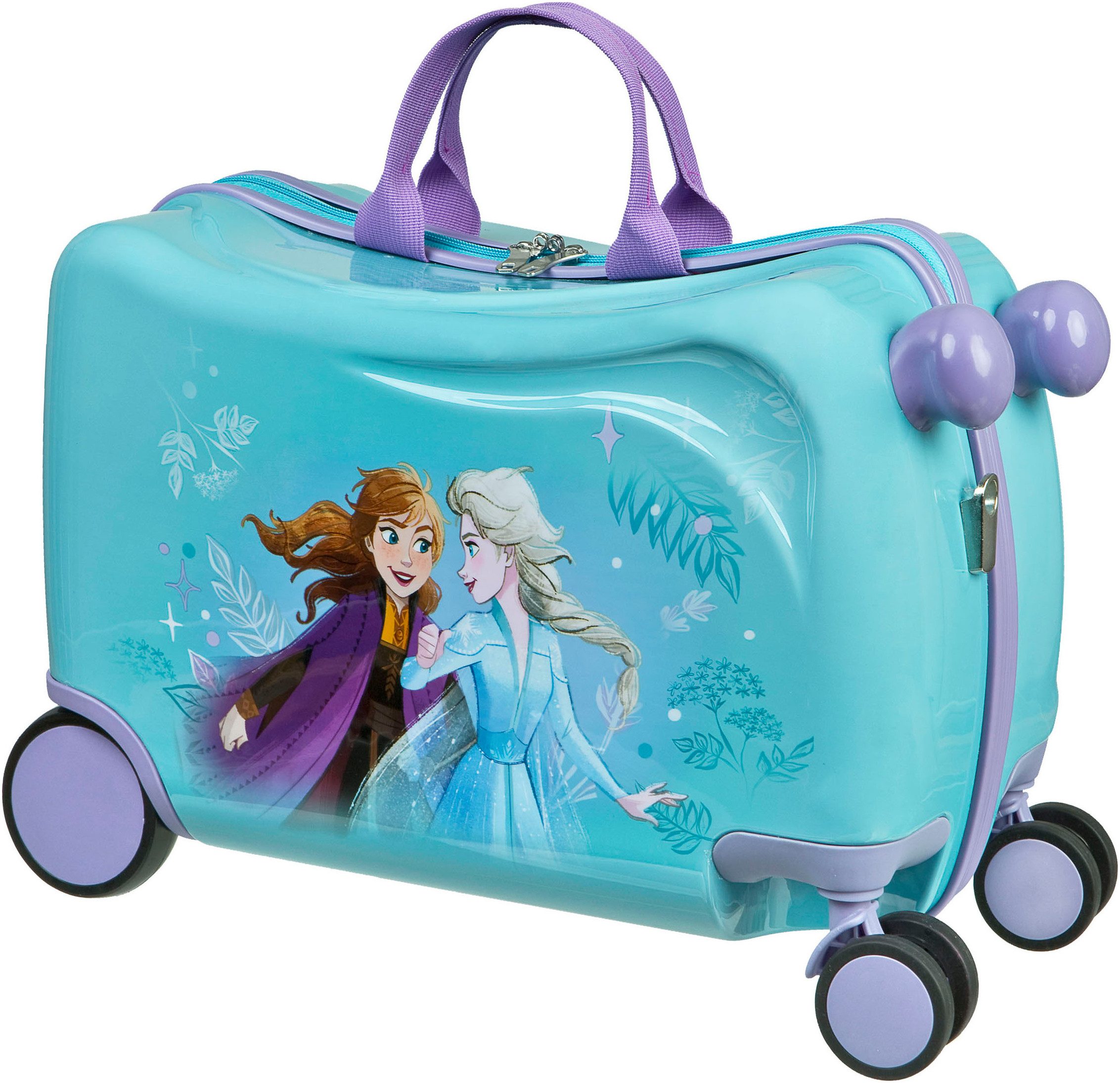 UNDERCOVER Kinderkoffer Ride-on Trolley, Frozen, 4 Rollen, zum sitzen und ziehen