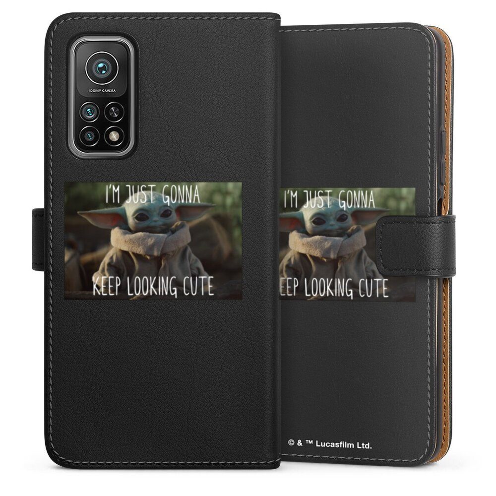 DeinDesign Handyhülle Star Wars Baby Yoda The Child Star Wars The Child Cute Transparent, Xiaomi Mi 10T Pro 5G Hülle Handy Flip Case Wallet Cover