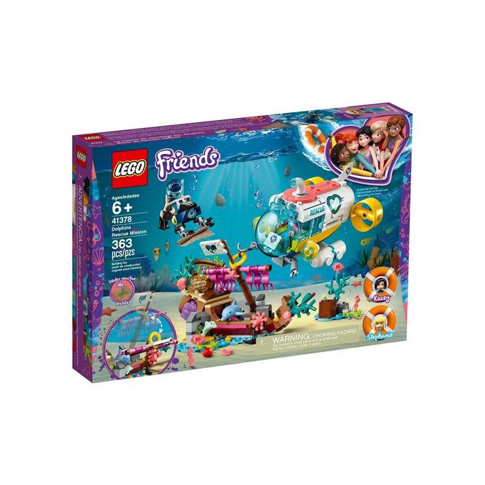 LEGO® Konstruktionsspielsteine LEGO® Friends - Rettungs-U-Boot für Delfine (Set 363 St)