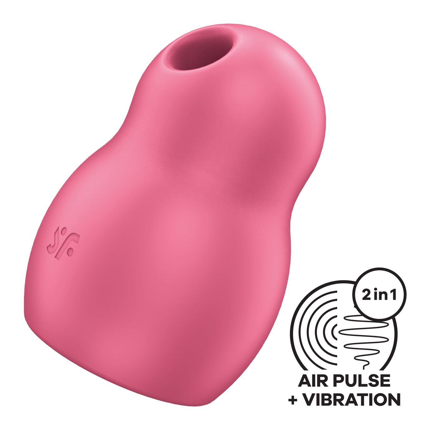 To cm, 9 1', Druckwellenvibrator Klitoris-Stimulator unterwegs, ideal Satisfyer Satisfyer (1-tlg) für Go Rot 'Pro