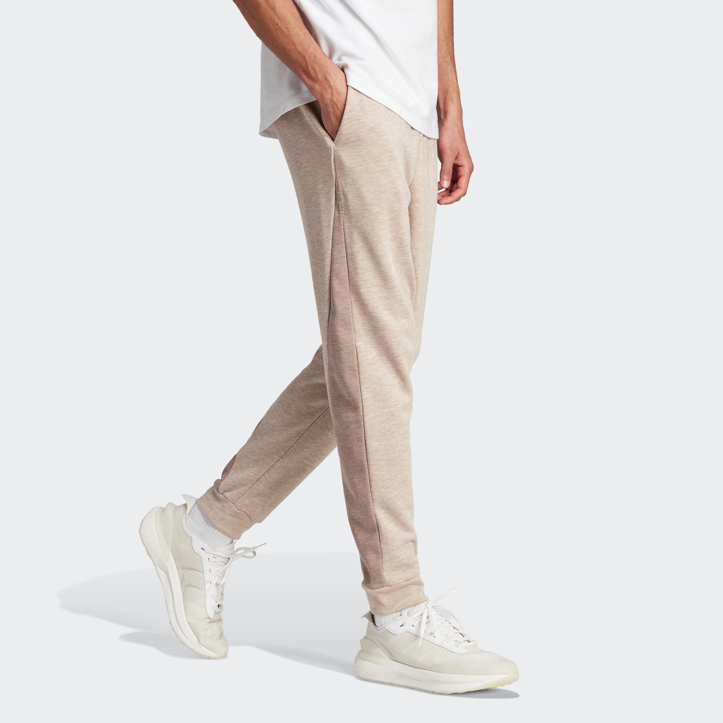 adidas Sportswear Sporthose MÉLANGE HOSE (1-tlg) Wonder Beige Mel. / Trace Brown Mel.