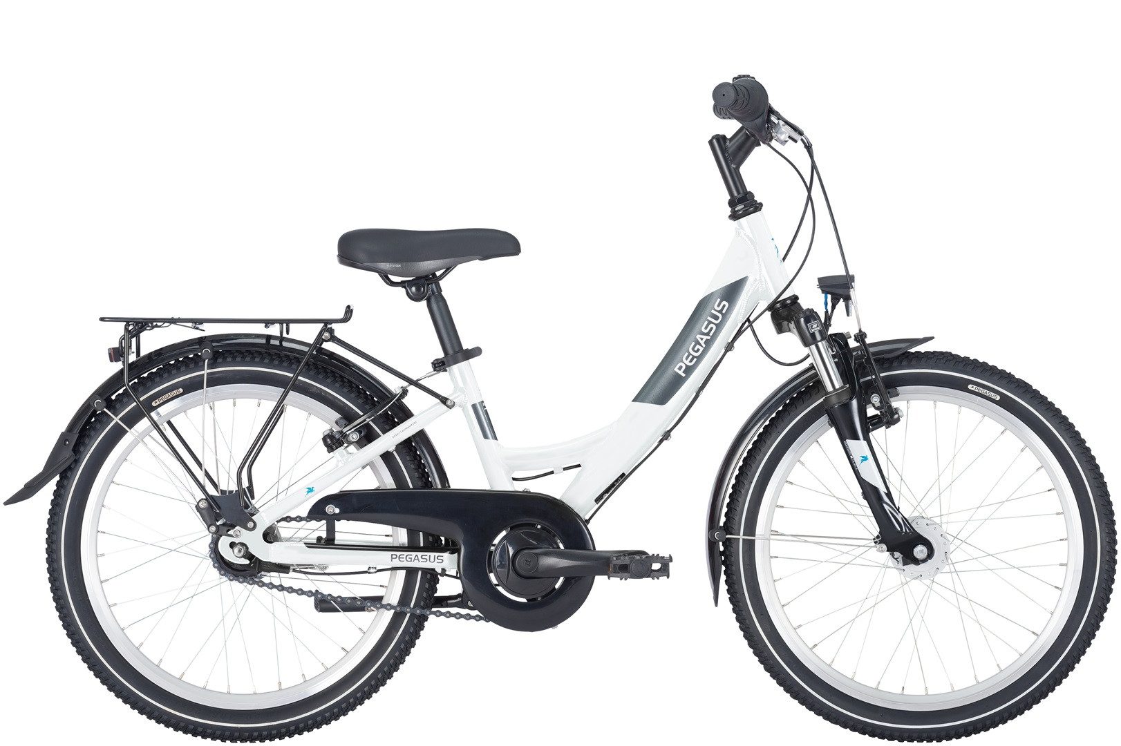 Pegasus Kinderfahrrad Pegasus Avanti 20'' 7 Gang Mädchen weiß 2024, 7 Gang, Nabenschaltung