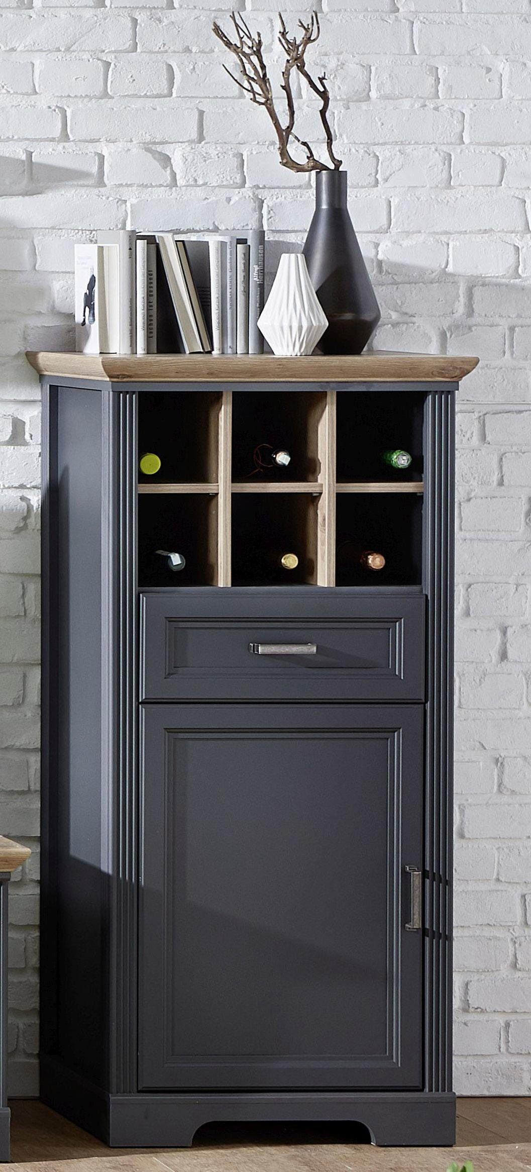 Innostyle Stauraumschrank Jasmin mit Weinregal