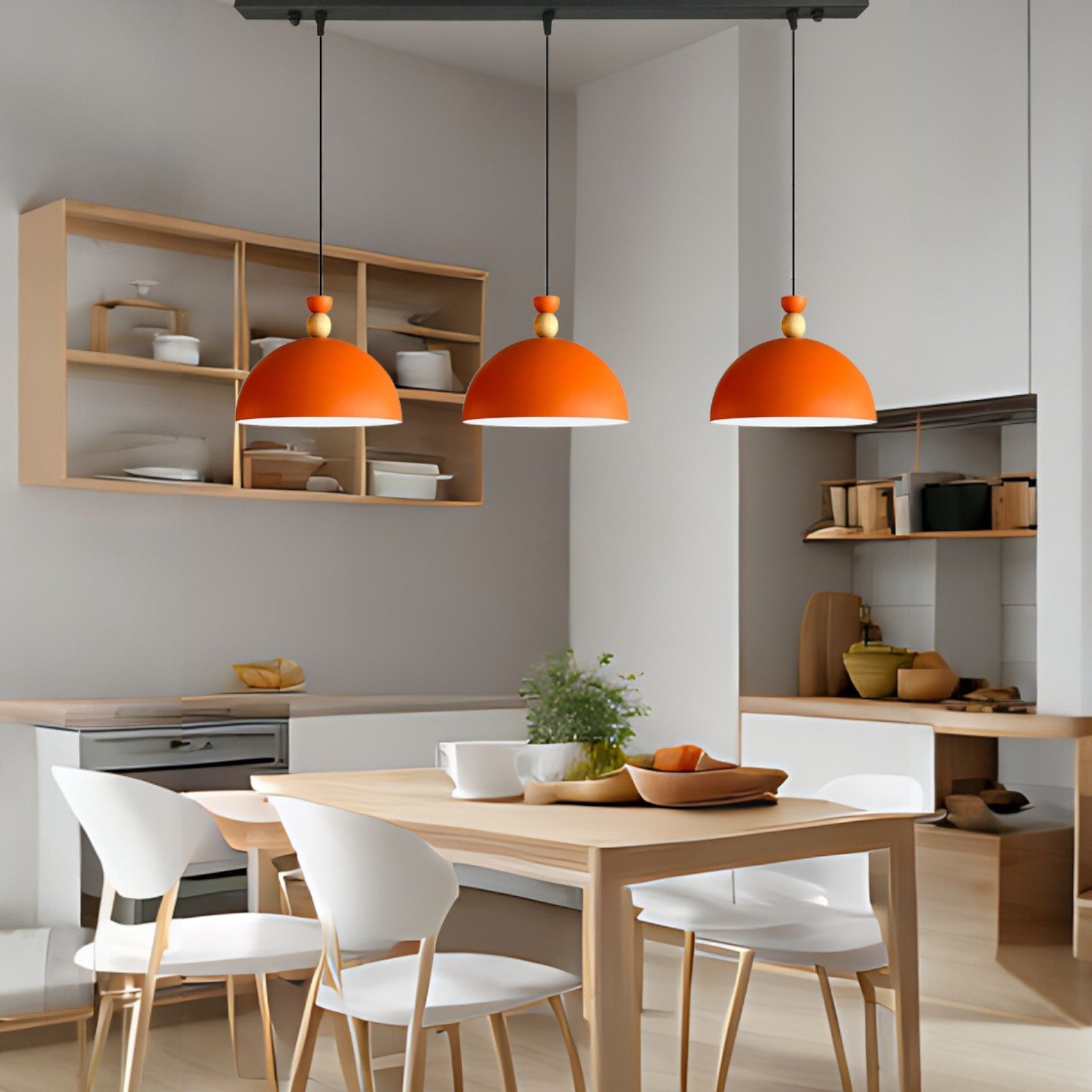Bamyum Pendelleuchte Pendelleuchte Yimpi Trio Metall Ø30cm, Modern Hängelampe, ohne Leuchtmittel