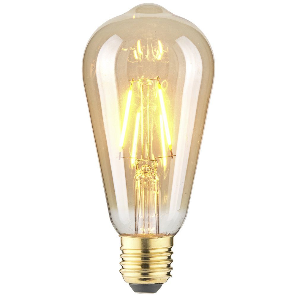 LightMe LED-Leuchtmittel LightMe LM85057 LED E27 Kolbenform 2.5 W Bernstein (x L) 64 mm x 14