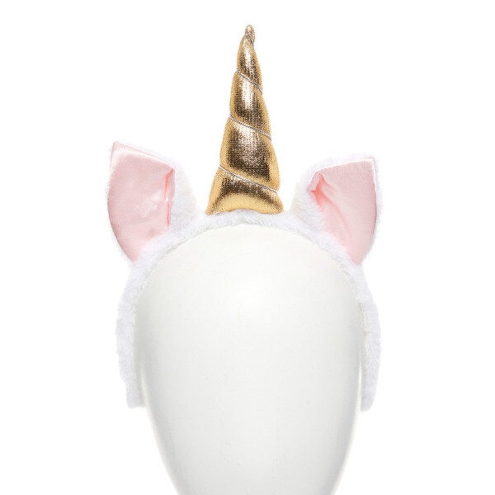 Amscan Haarreif Amscan Einhorn Plüsch Haarreif gold