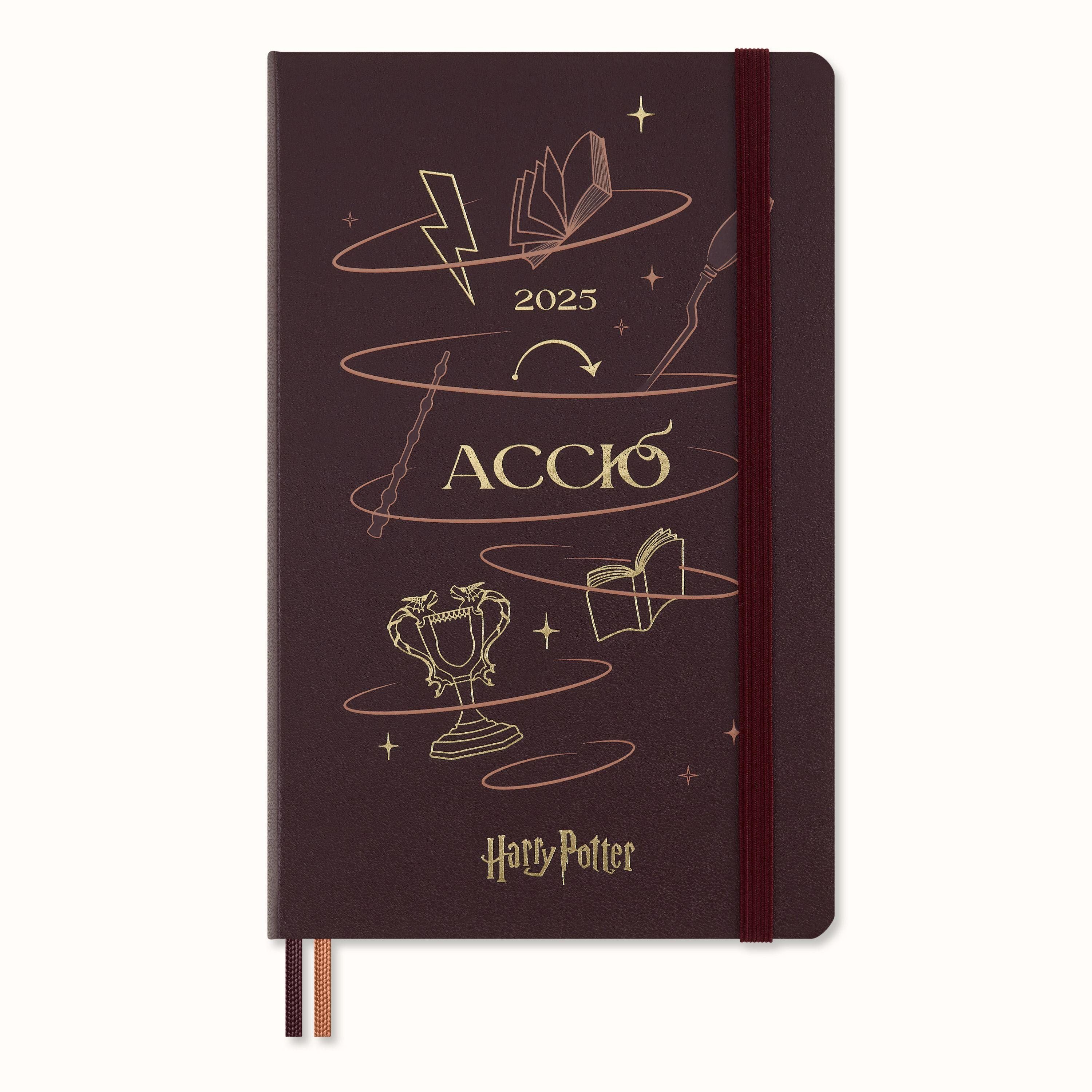 Terminkalender Moleskine Harry Potter Accio 12 Monate Tageskalender 2025, L/A5