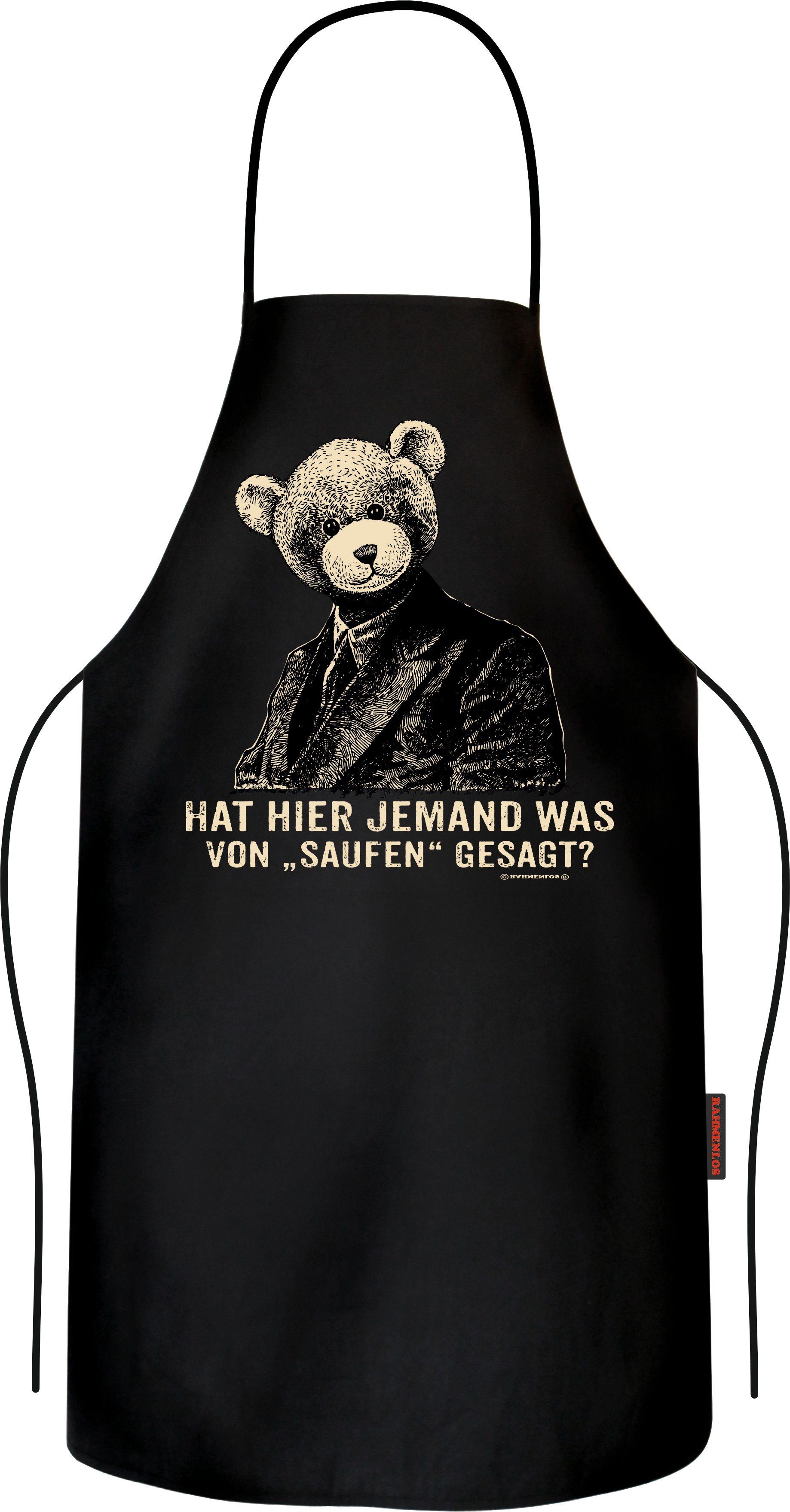 Grillschürze Kochschürze Küchenschürze als Geschenk für den coolen Barkeeper