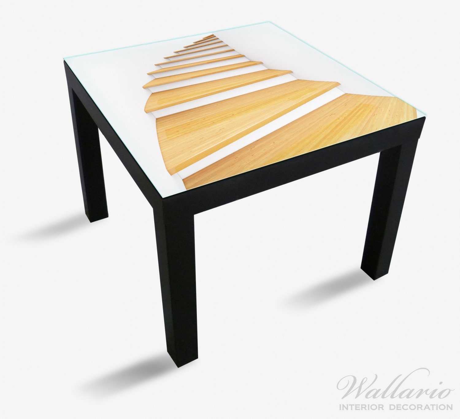 Tischplatte Ikea (1 für Tisch Wendeltreppe St), geeignet Holz Wallario aus Lack hellem