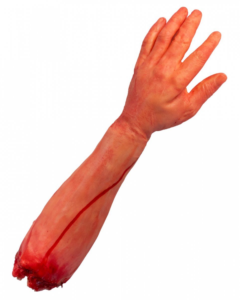 Horror-Shop Dekoobjekt Blutiger linker Arm als Halloween Leichenteil Deko günstig online kaufen