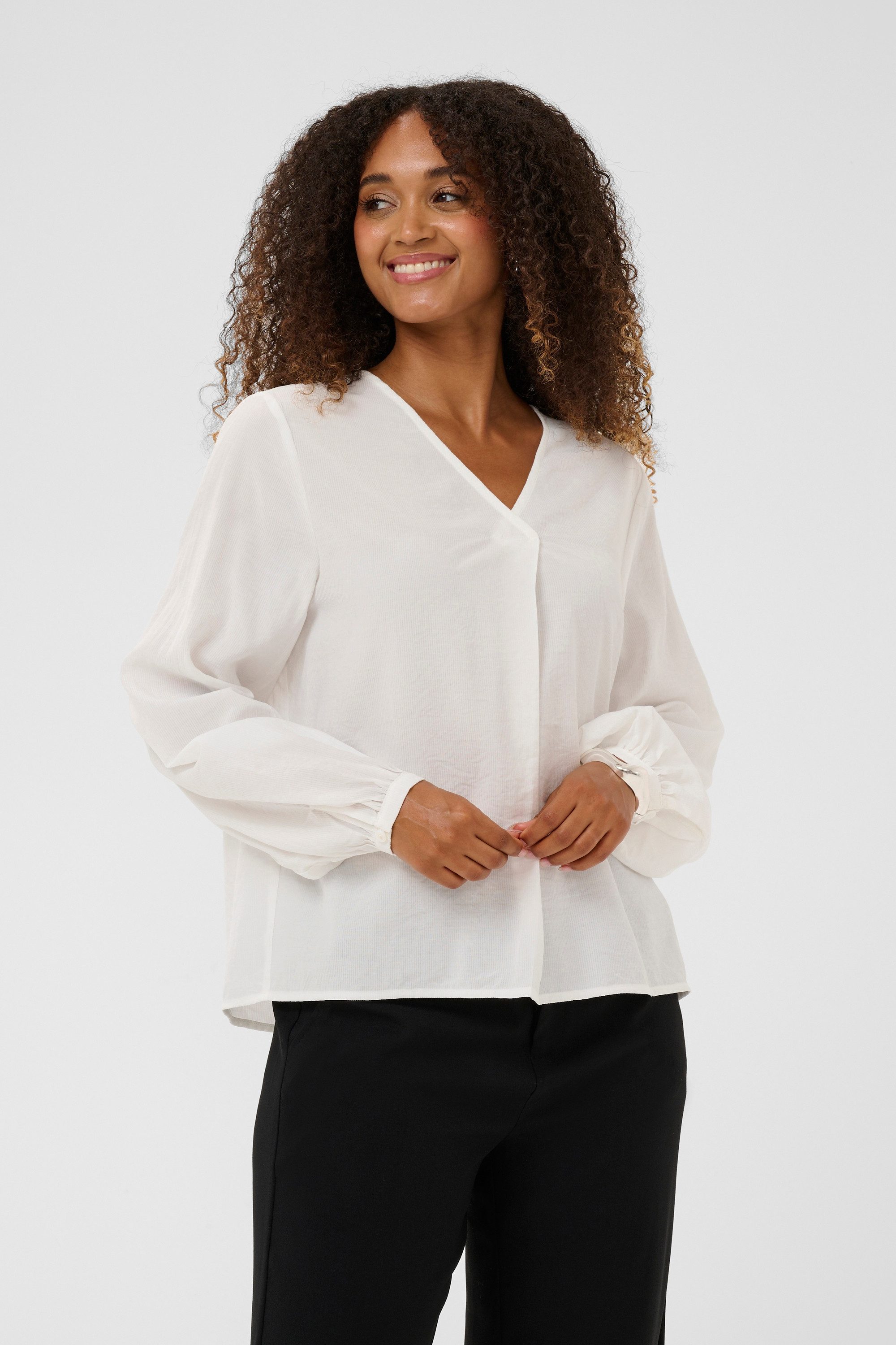 Cream Langarmbluse Langarm-Bluse CRIrina