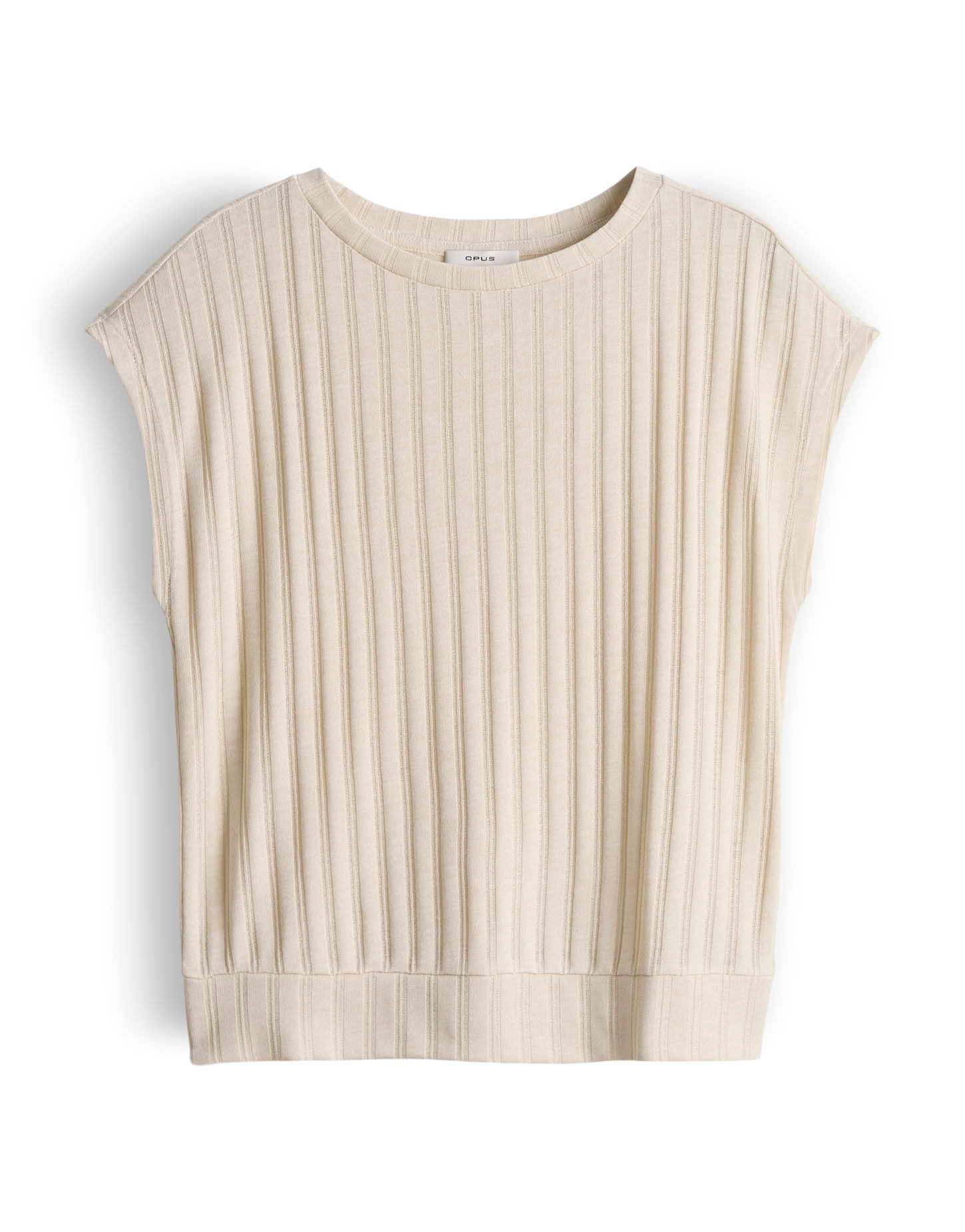 Kurzarmshirt Sapino aus Jersey mit Rippstruktur