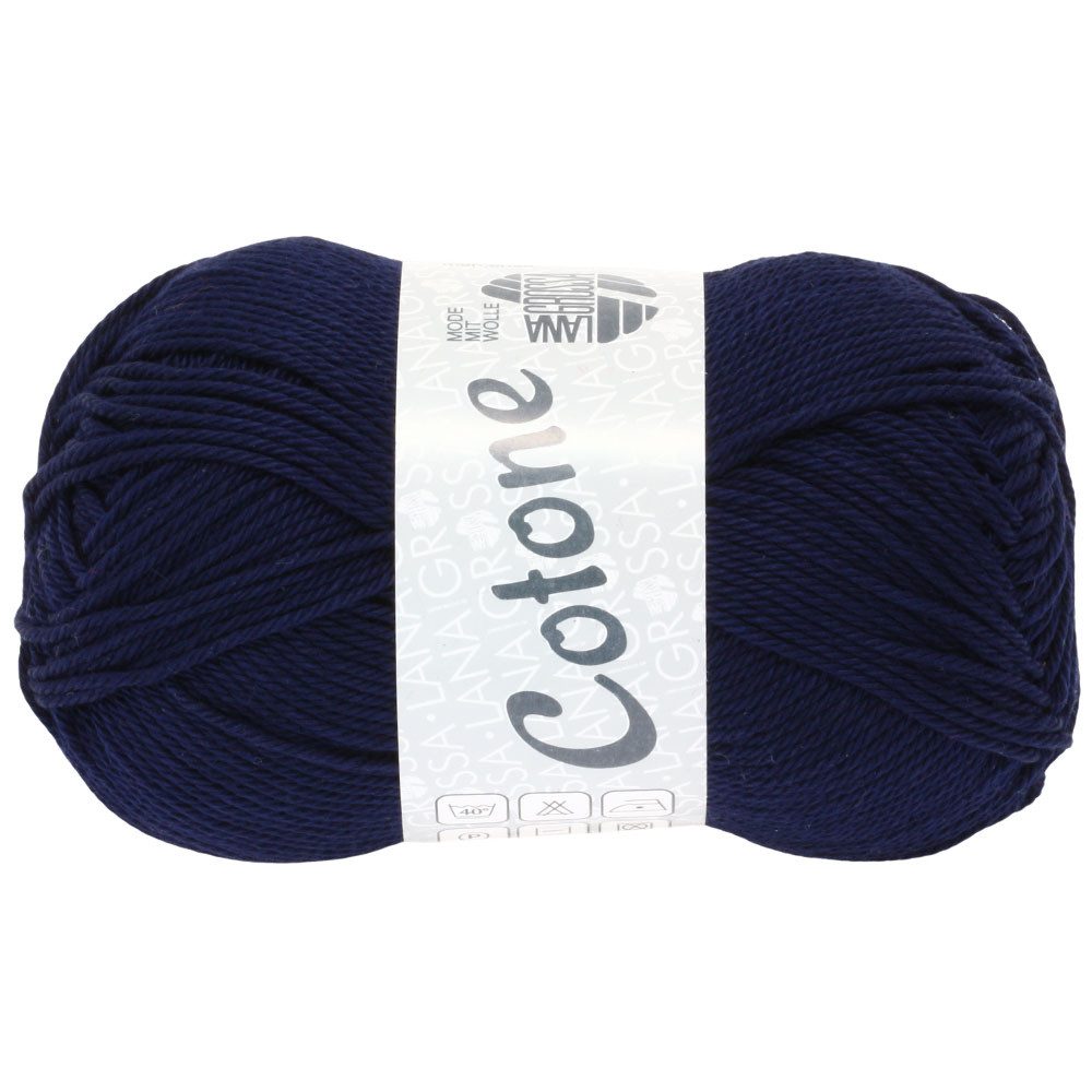 LANA GROSSA COTONE Häkelwolle, 125 m (vielseitiges Baumwoll-Basicgarn), 50 g