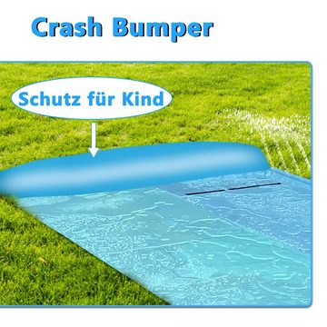 Bettizia Wasserrutsche Wasserrutsch Wasserrutschbahn Kinder Bauchrutsche Rasen PVC 5.5*1.45m, L x B: 5.5*1.45m