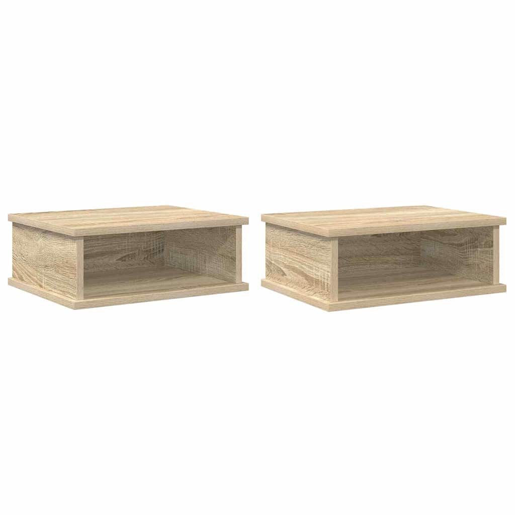 vidaXL Nachttisch Nachttisch 2 pcs Sonoma-Eiche 40 x 31 x 15 cm Holzwerksto günstig online kaufen