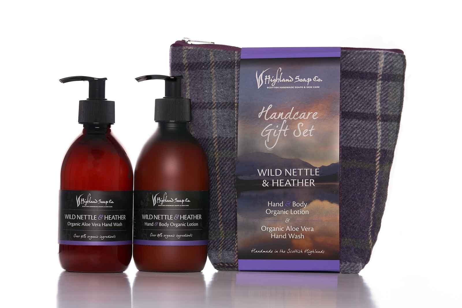 Highland Soaps Co. Hautpflege-Set Highland Soap Geschenkset Handpflege Wild Nettle & Heather