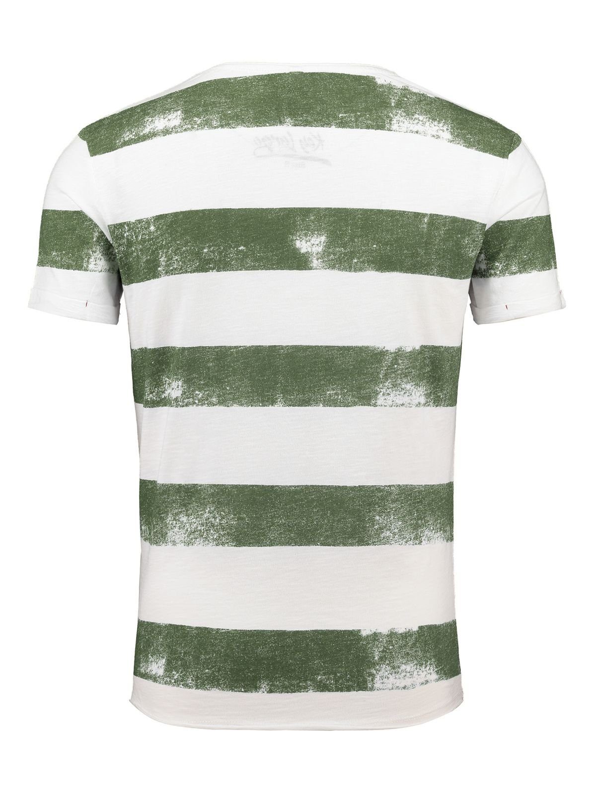 Key Largo T-Shirt Airflight vintage Look MT00238 V-Auschnitt gestreift kurz günstig online kaufen